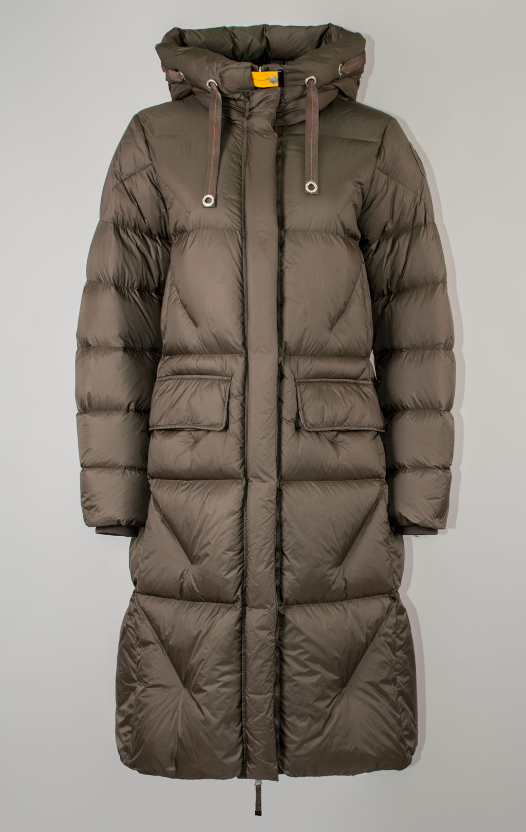 Женское пальто пуховое PARAJUMPERS LEONIE FW 25/26 olive grey 