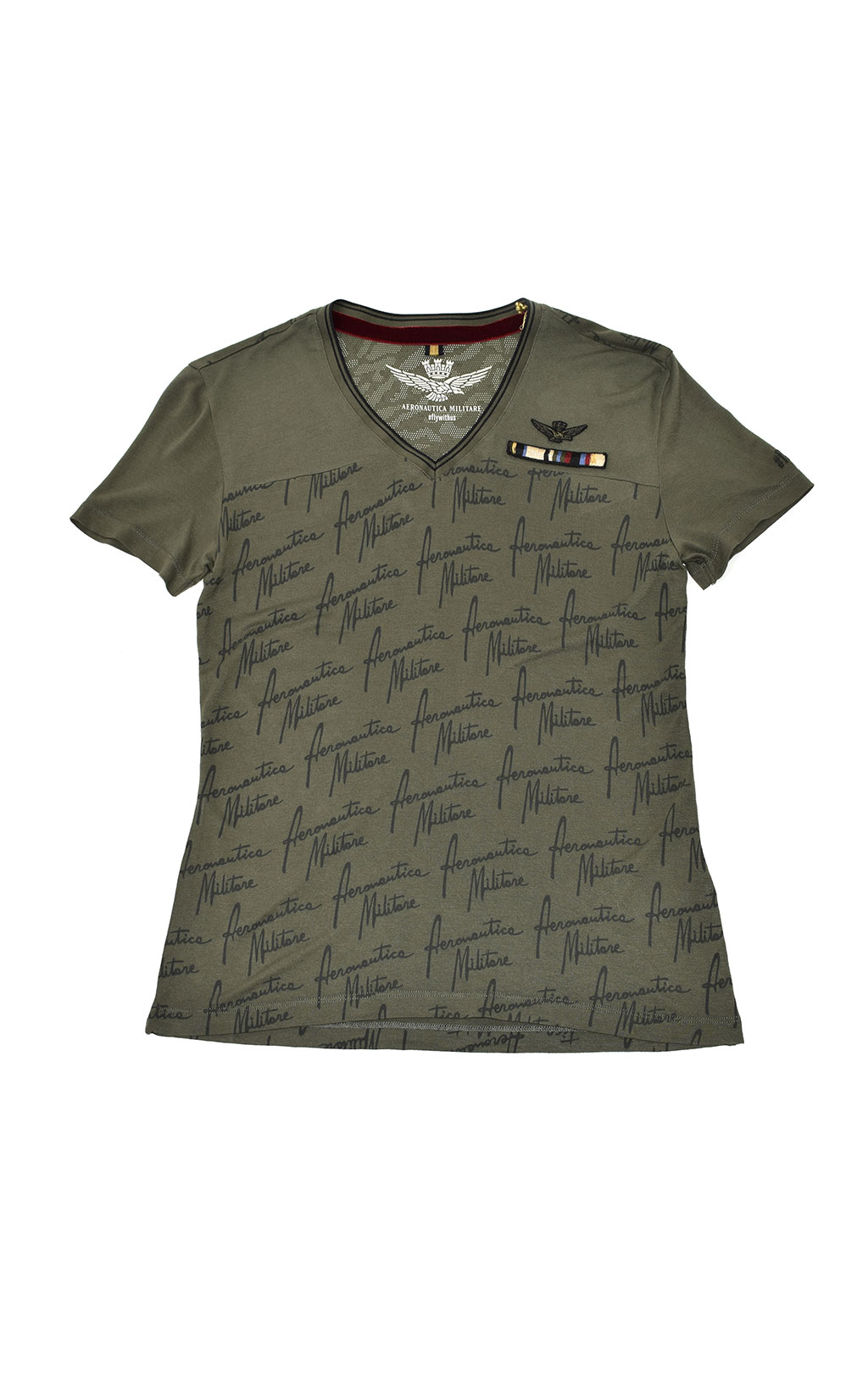 Женская футболка AERONAUTICA MILITARE FW 20/21/PT verde militare (TS 1795) 