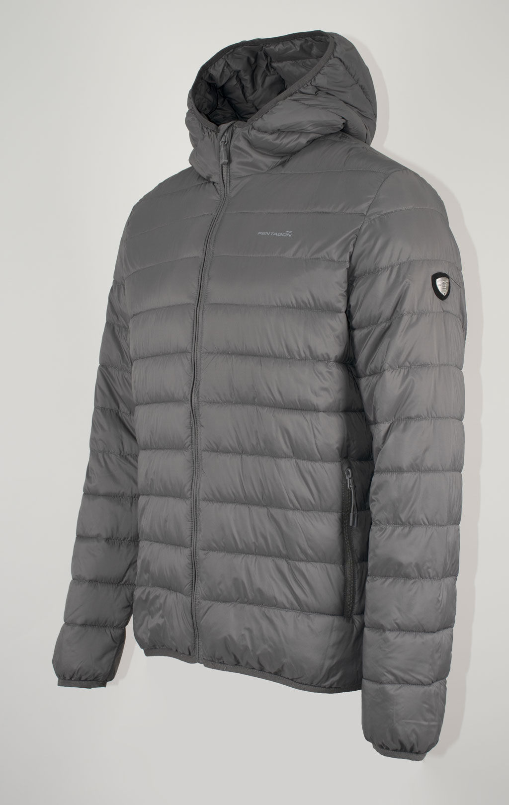 Куртка тактическая Pentagon AURORA hood jacket утеплённая с капюшоном grey cinder 17 08048 