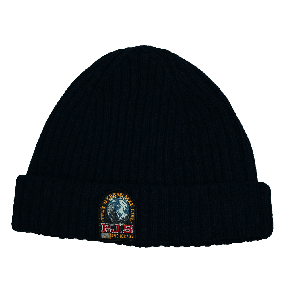 Шапка вязаная PARAJUMPERS RIB HAT navy melange 