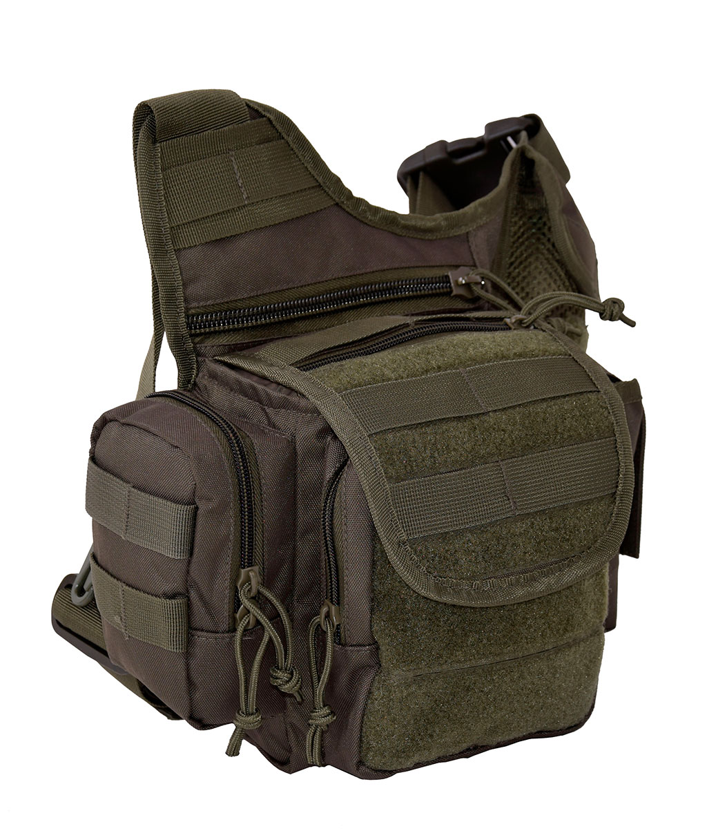 Сумка через плечо тактическая Mil-Tec Sling Bag Multifunction 18x10x20 olive 