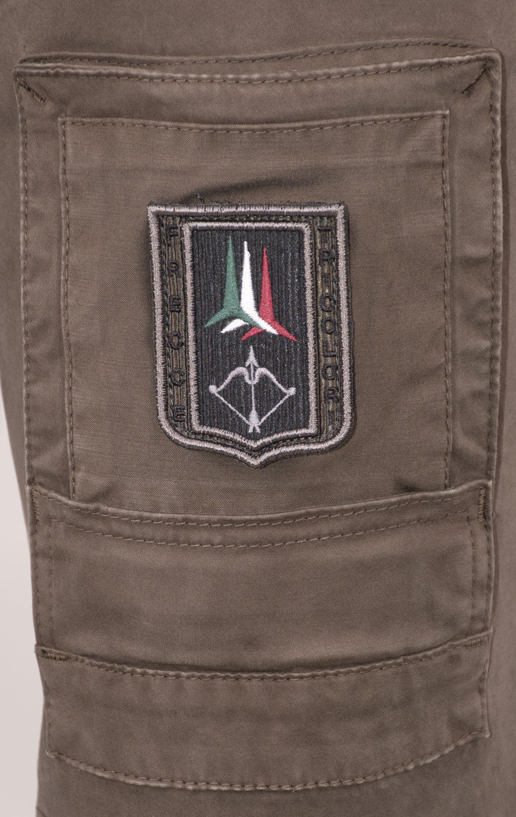 Брюки-карго AERONAUTICA MILITARE ANTI-G плотные FW 24/25/AL light mud (PA 1557) 