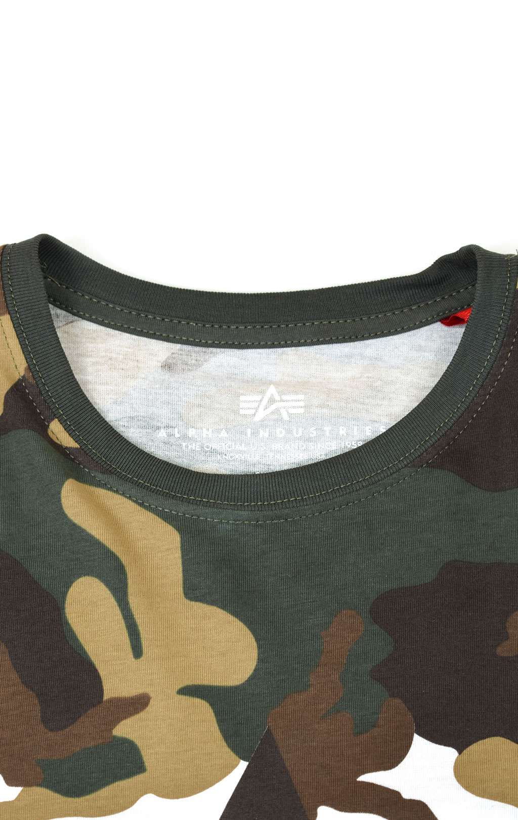 Футболка ALPHA INDUSTRIES LOST CAMO T camo woodland 