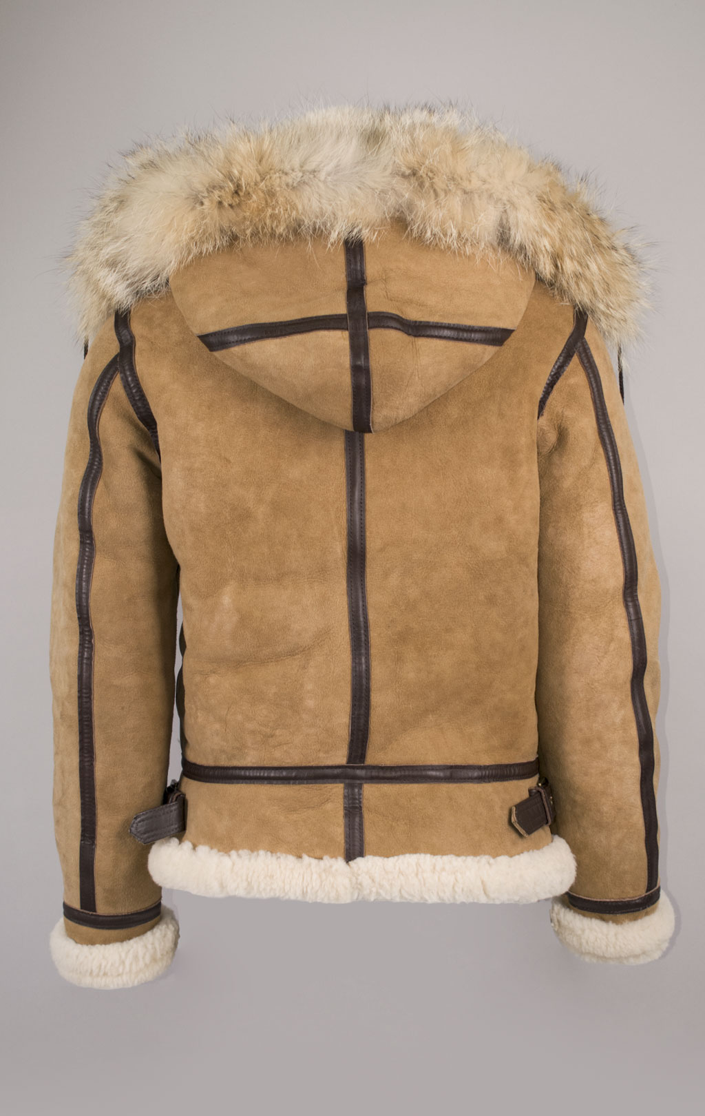 Женская куртка-пилот COCKPIT B-3 Hooded Bomber овчина tan (W72N300) 