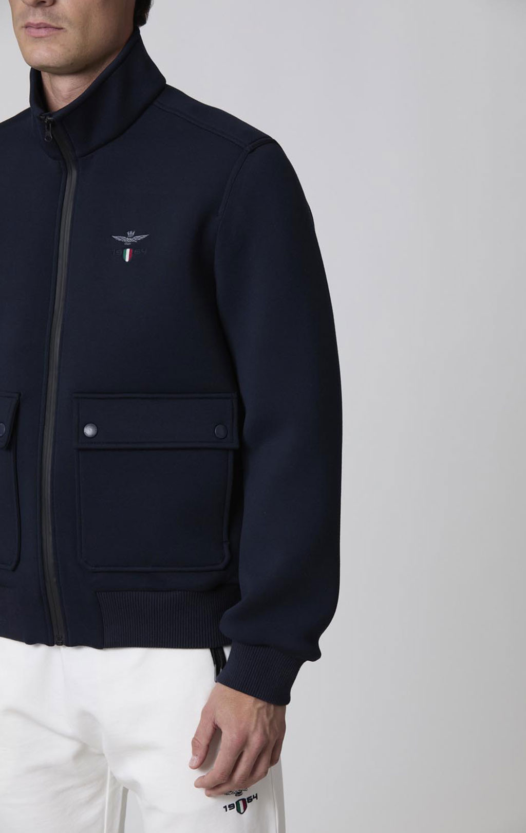 Ветровка AERONAUTICA MILITARE SS 25 m/CN blue navy (AB 2203) 