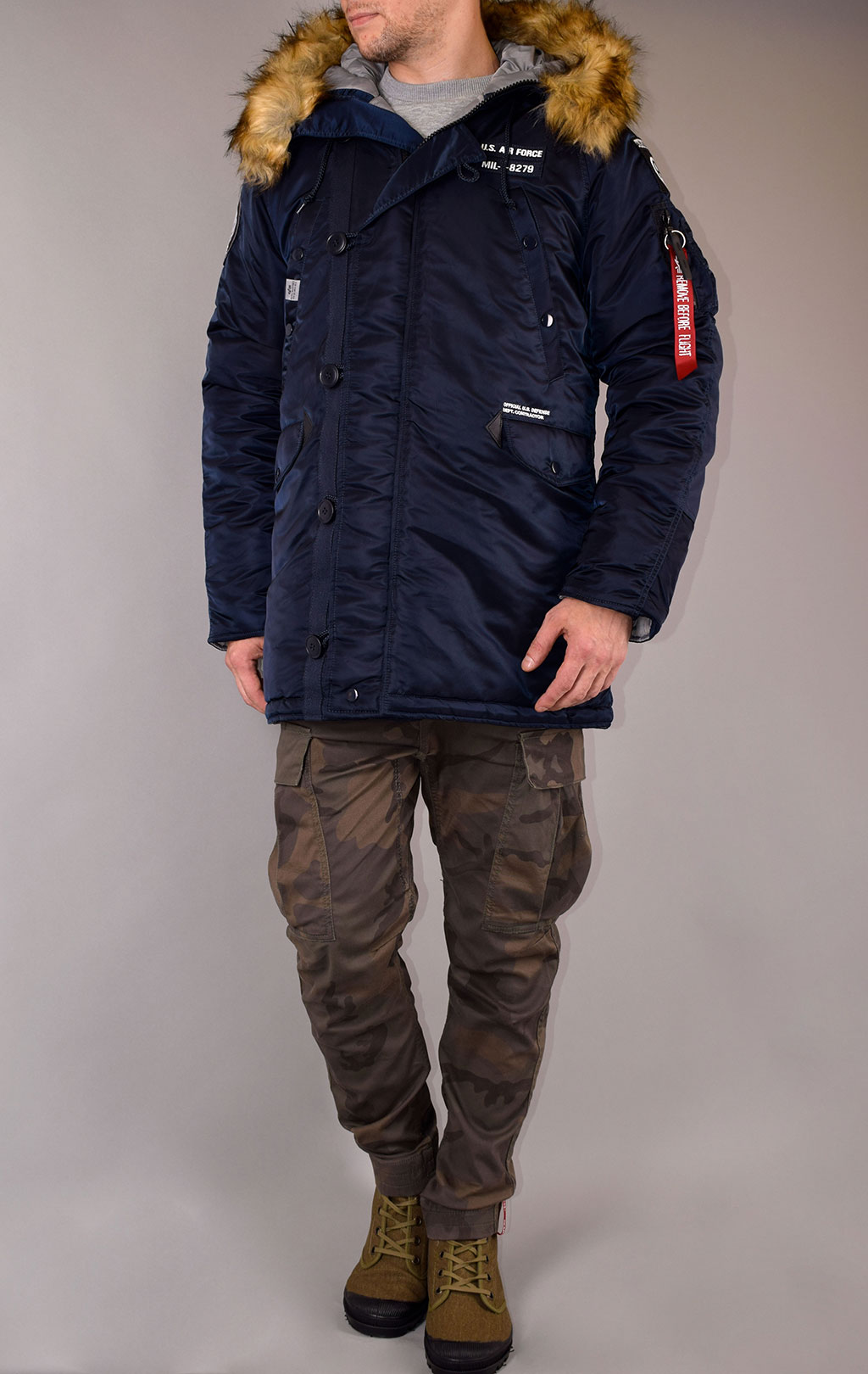 Аляска ALPHA INDUSTRIES AIRBORNE N-3B rep. blue 