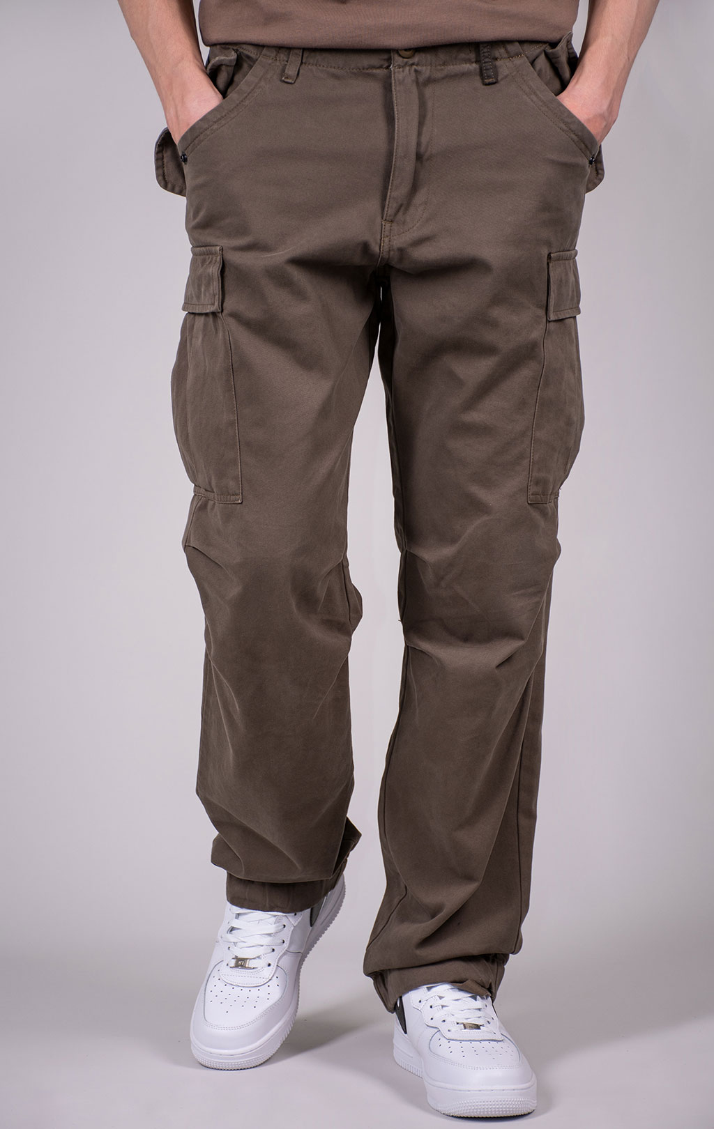 Брюки-карго парашюты ALPHA INDUSTRIES M-65 PANT плотные FW 24/25 coyote brown 