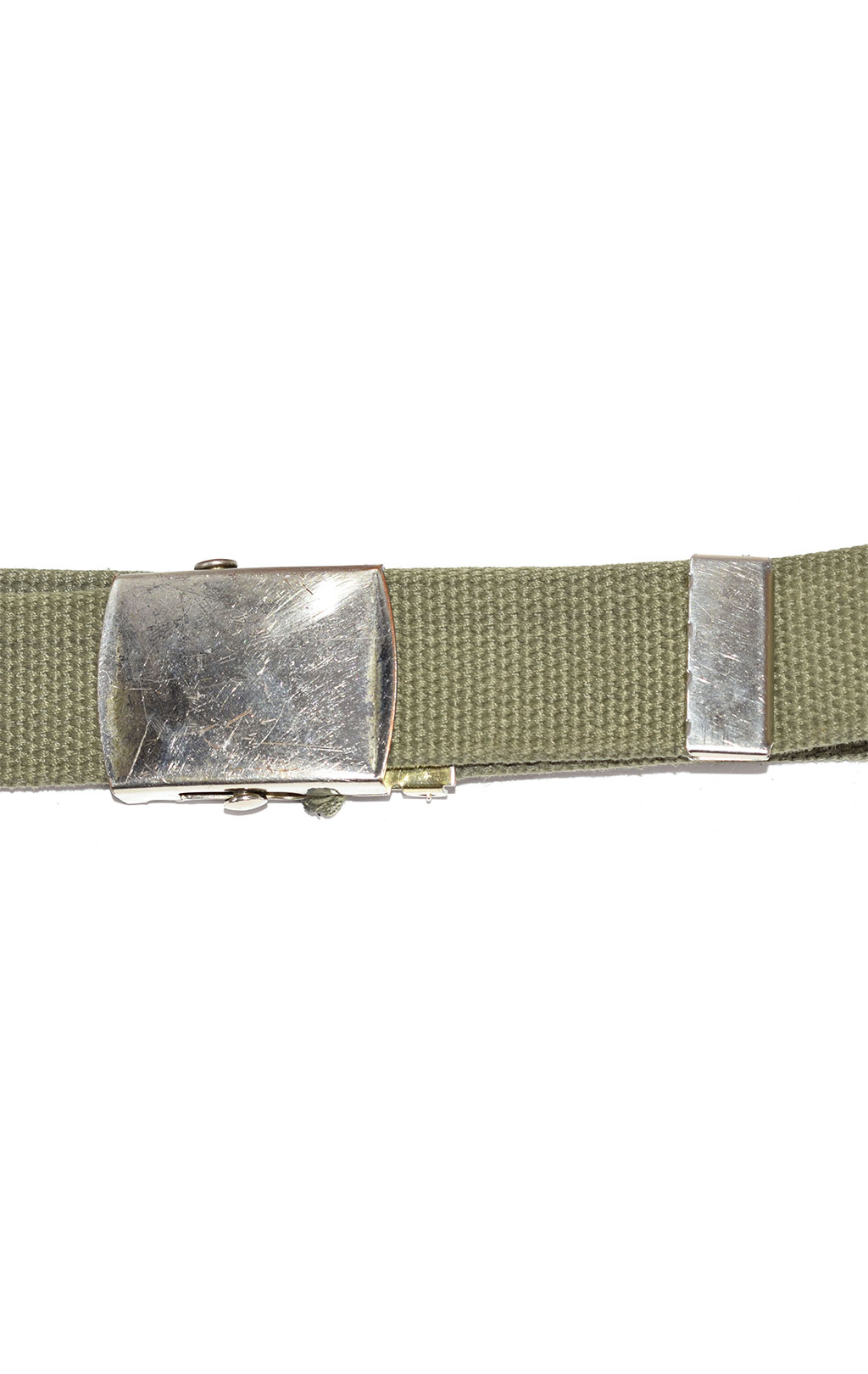 Ремень брючный брезент silver buckle olive б/у Голландия