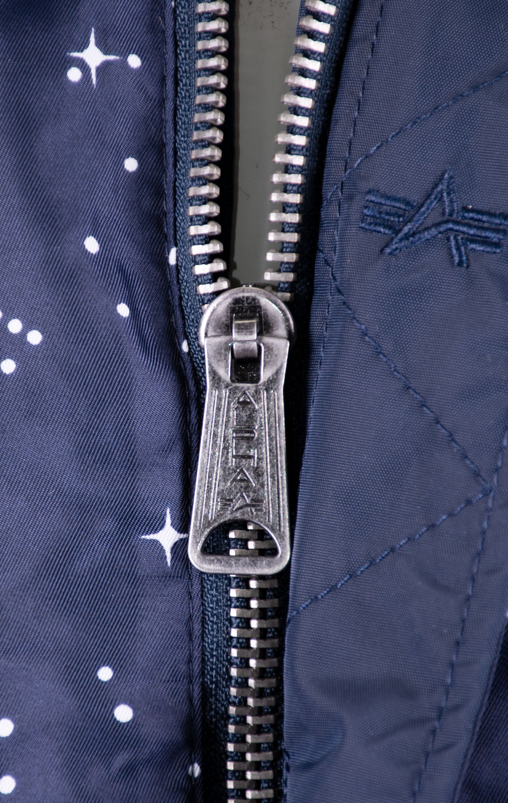 Ветровка-бомбер ALPHA INDUSTRIES MA-1 TT NASA REVERSIBLE II rep. blue 