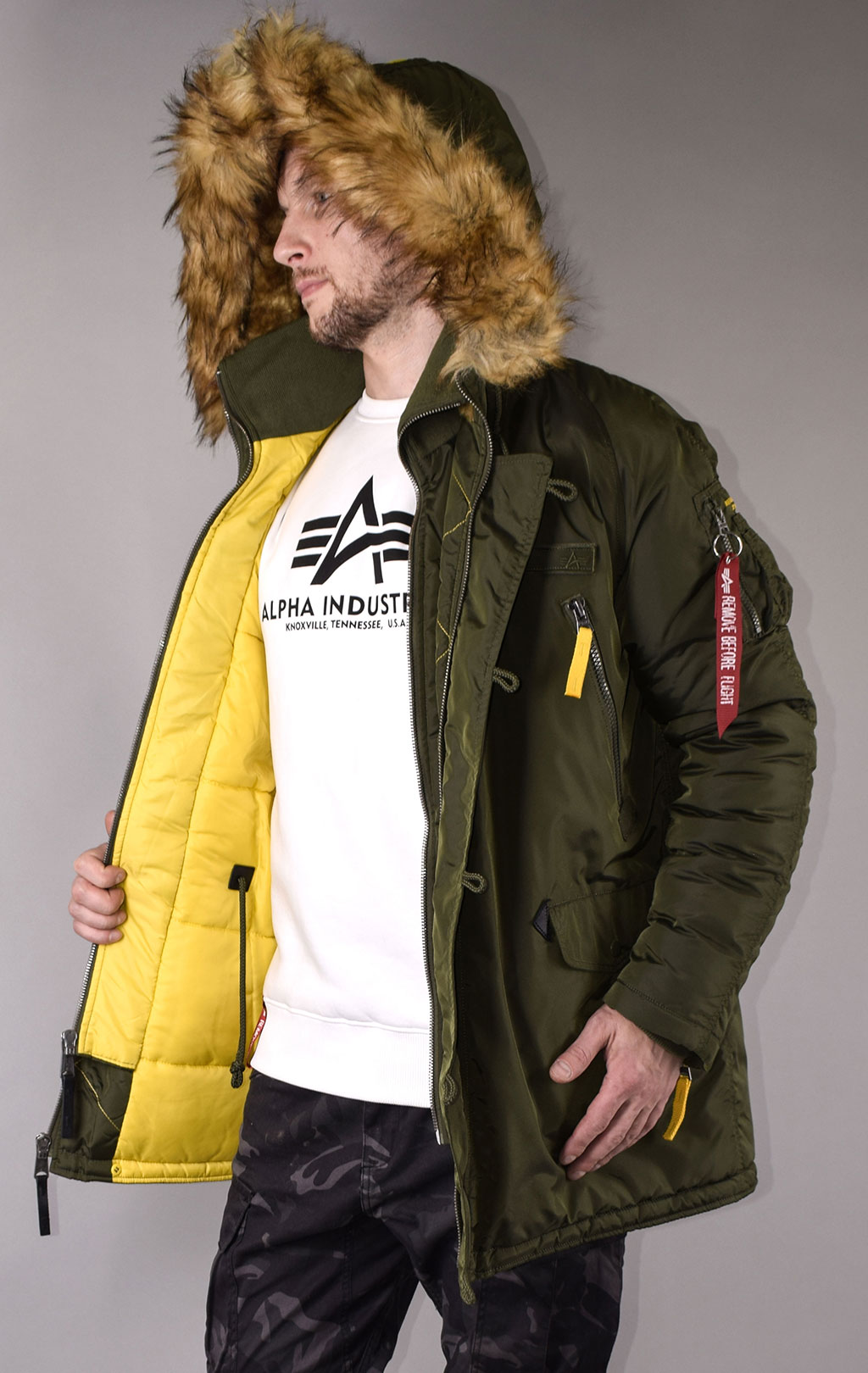 Аляска ALPHA INDUSTRIES PPS big size N-3B dark green 