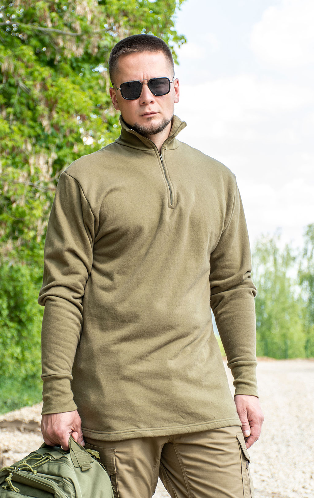 Бельё нательное фуфайка хлопок80%/полиэстер20% olive Голландия
