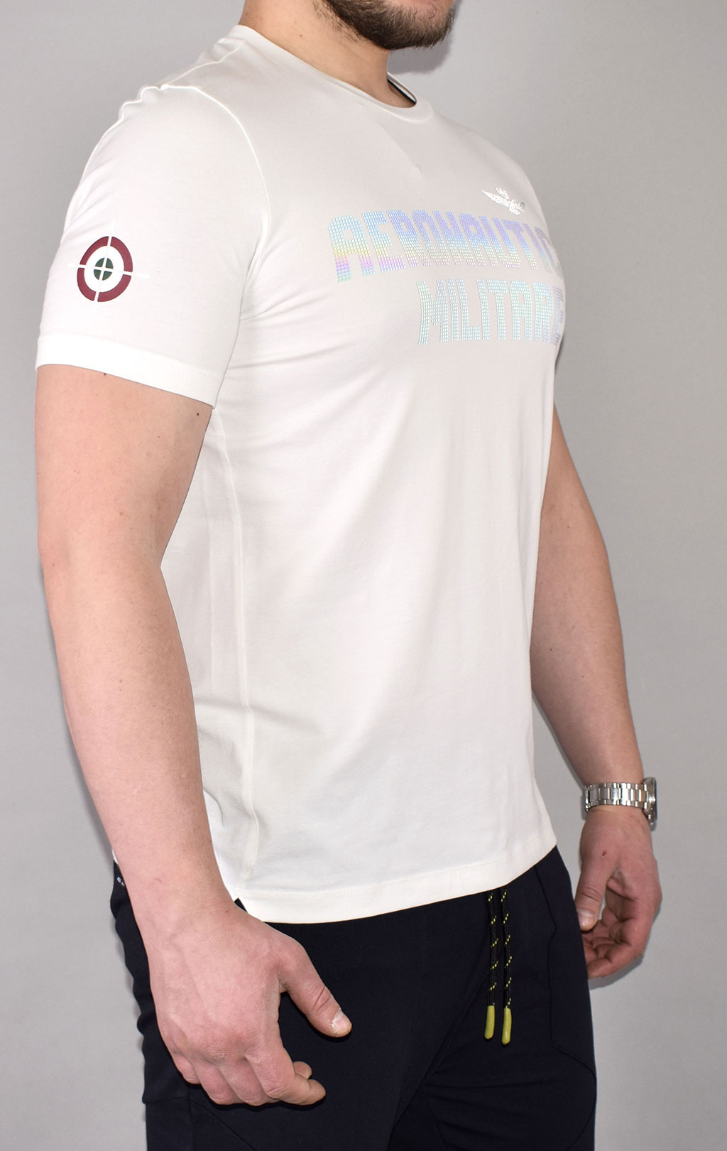 Футболка AERONAUTICA MILITARE SS 21/TR off white (TS 1845) 