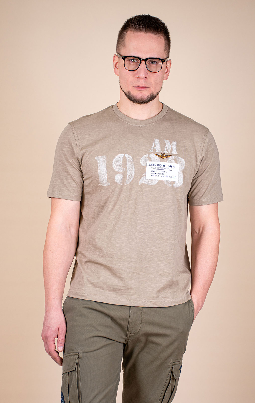 Футболка AERONAUTICA MILITARE big size SS 26/BD winter twig (TS 2524) 