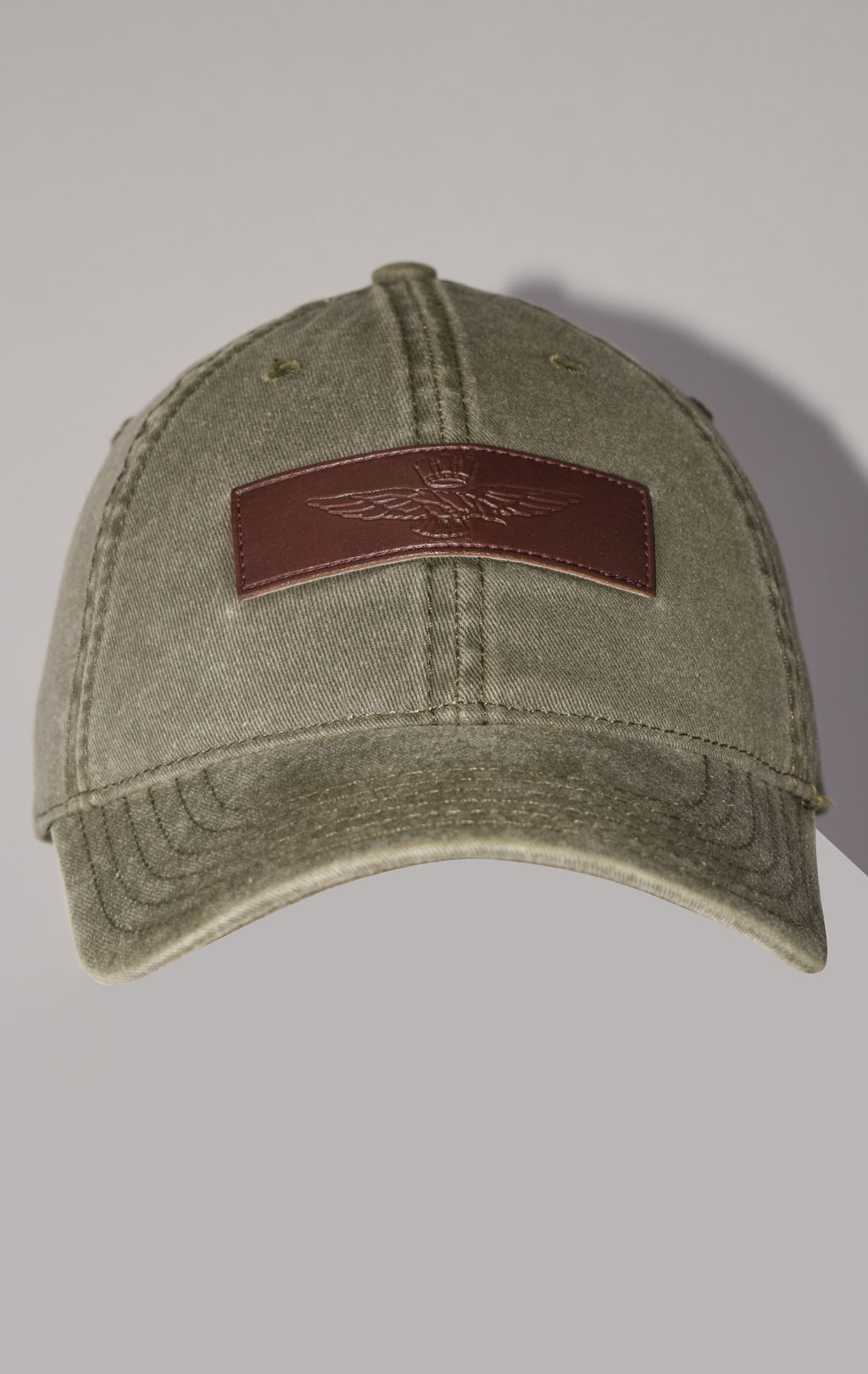 Бейсболка AERONAUTICA MILITARE SS 23/CN verde militare (HA 1133)
