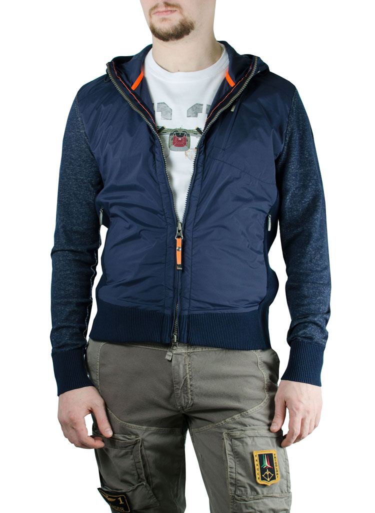 Толстовка с капюшоном PARAJUMPERS FRANKLIN indigo melange 