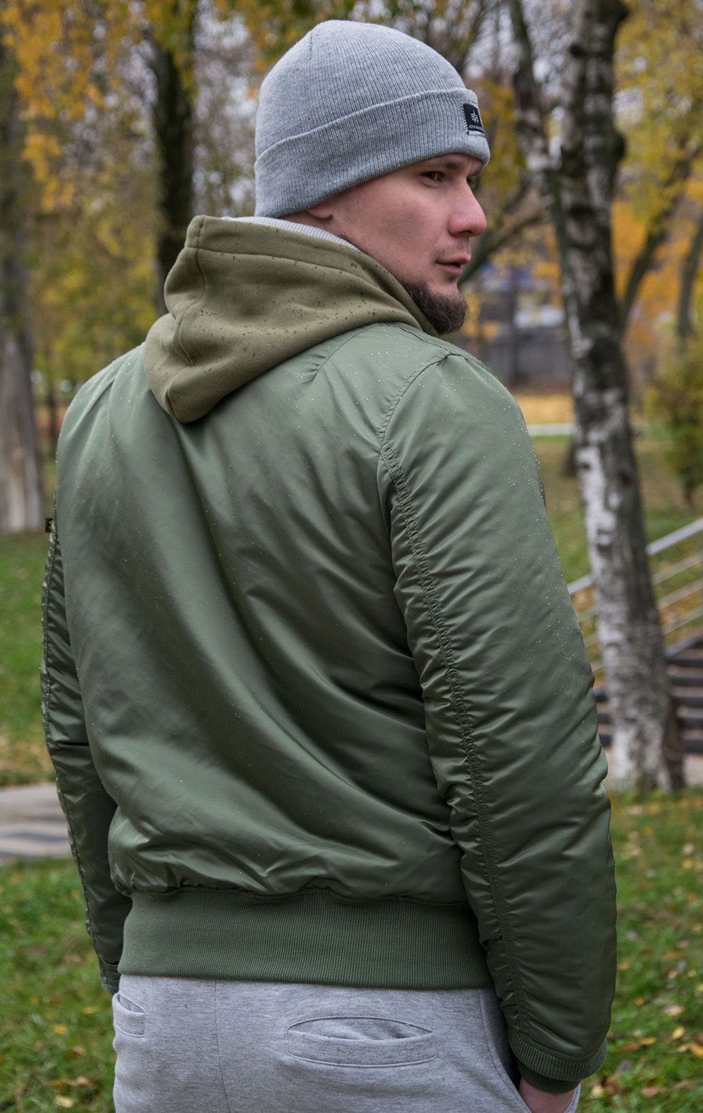 Бомбер ALPHA INDUSTRIES SLIM FIT/EUROPEAN FIT MA-1 FW 21/22 m sage green 