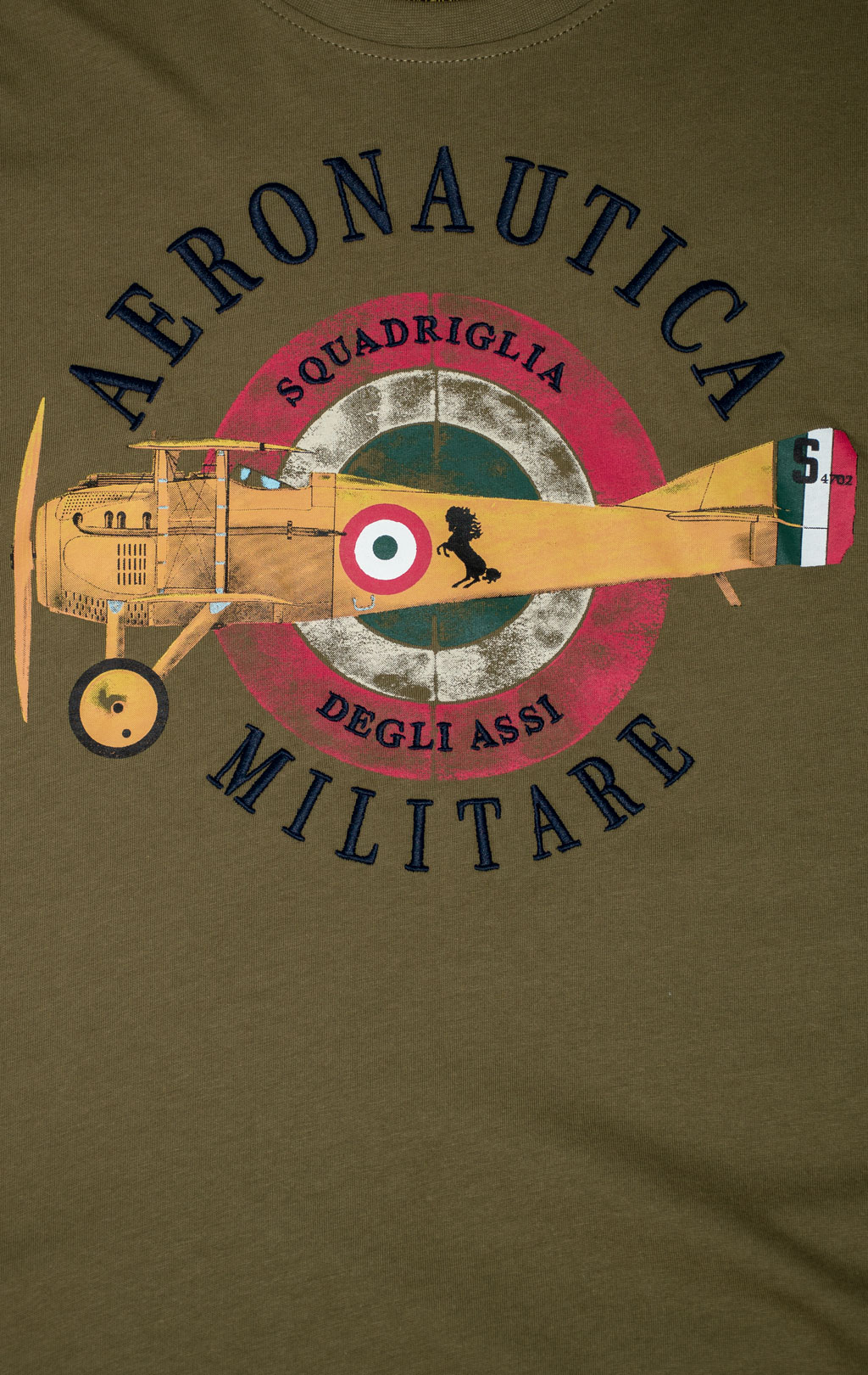 Футболка AERONAUTICA MILITARE SS 25 m/BD military olive (TS 2414) 