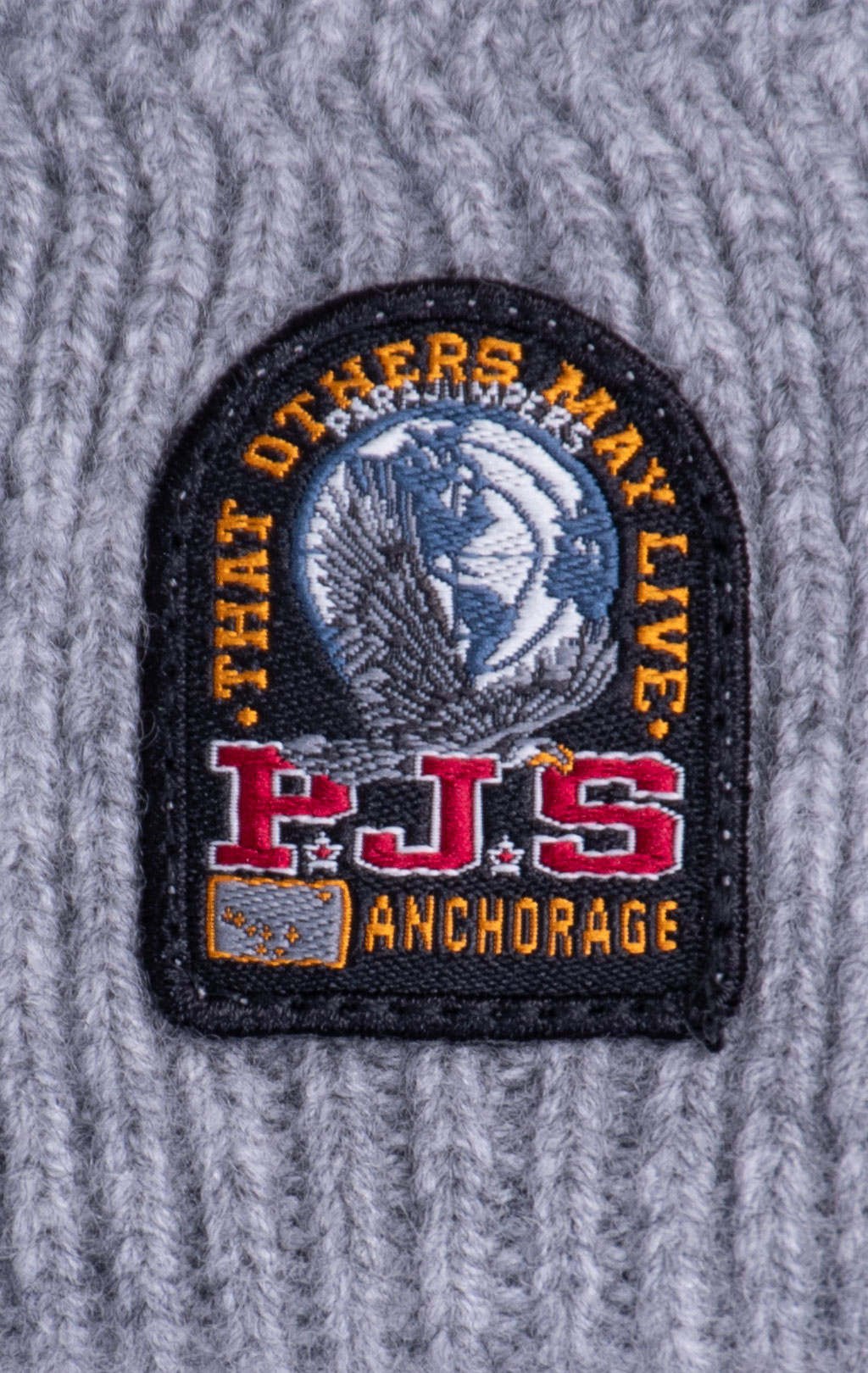 Шапка вязаная PARAJUMPERS GARMO FW 26/27 ash grey melange 
