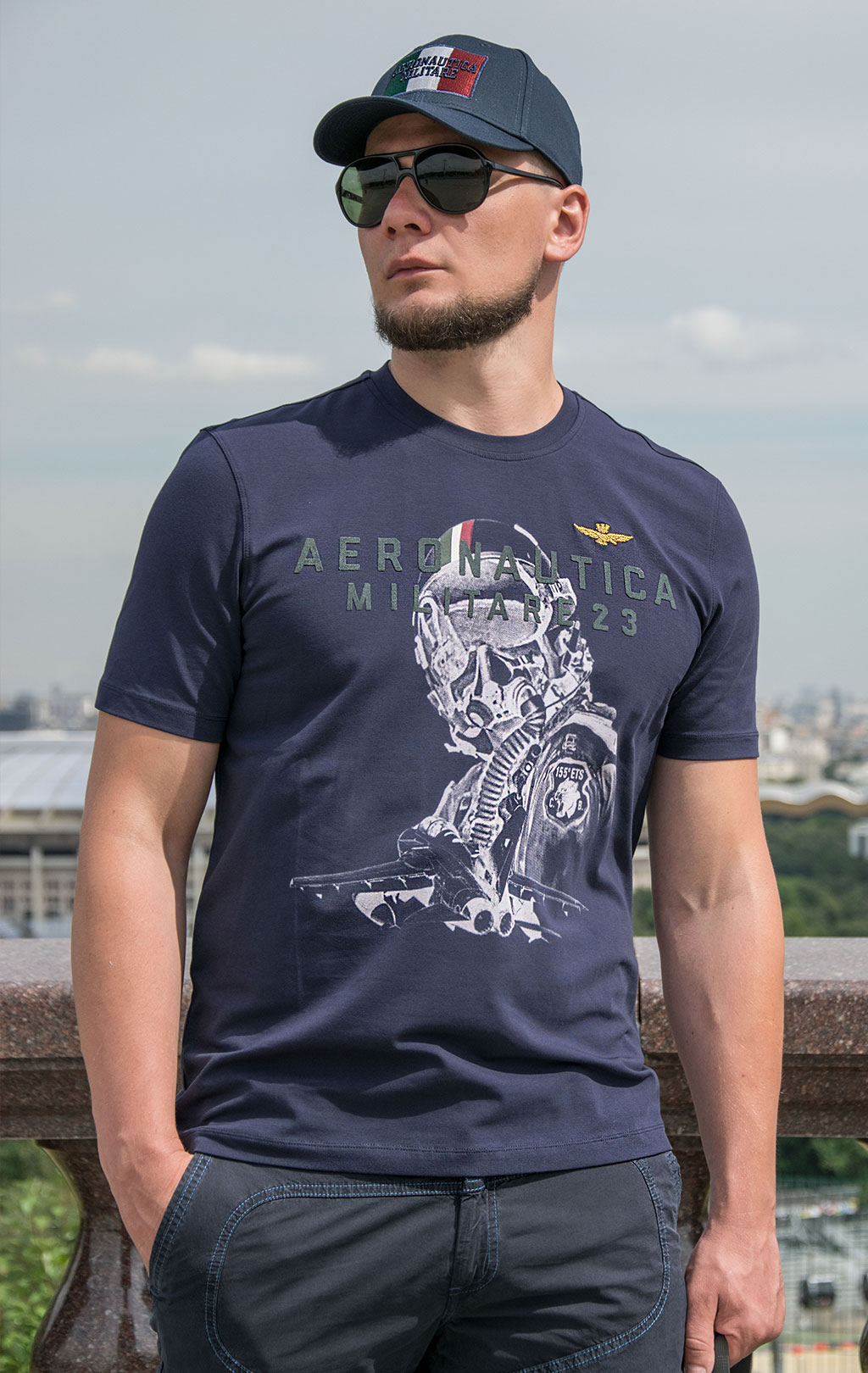 Футболка AERONAUTICA MILITARE FW 21/22/TR blue navy (TS 1913) 