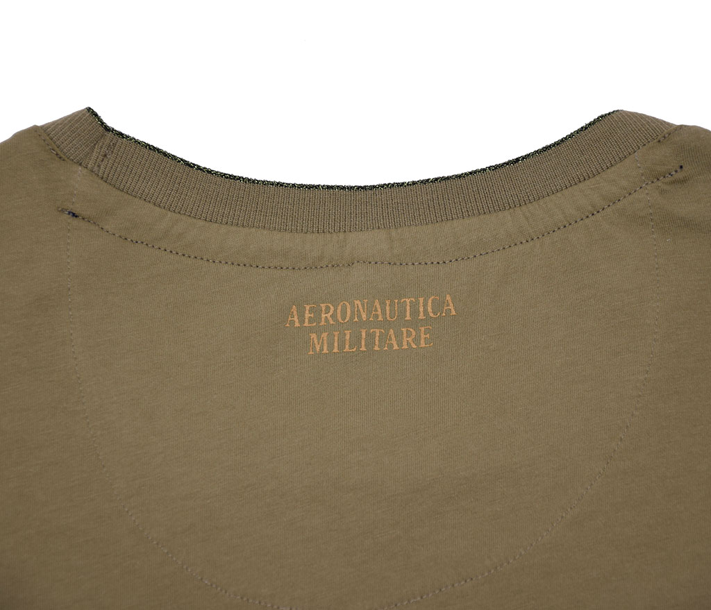 Женская футболка AERONAUTICA MILITARE SS19 verde militare (TS 1584) 