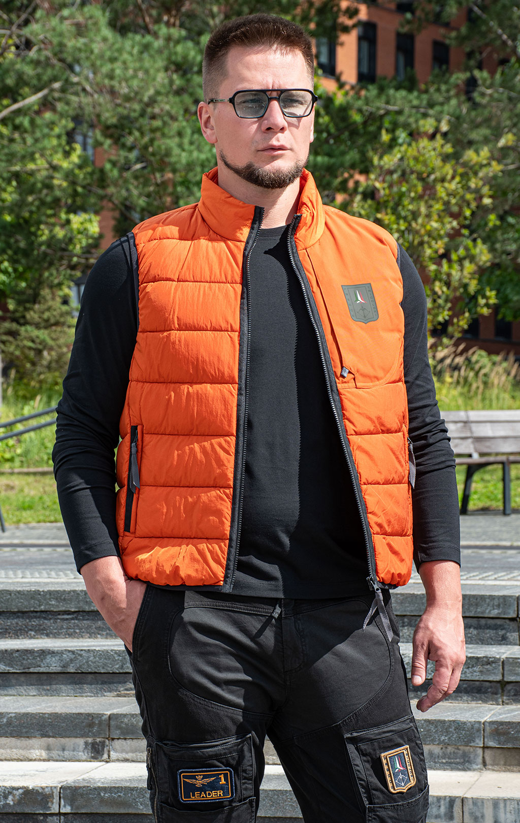 Жилет AERONAUTICA MILITARE FW 25/26/CN clay orange (AB 3023) 