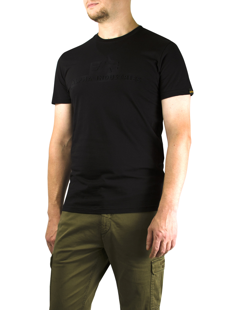 Футболка ALPHA INDUSTRIES 3D T black 