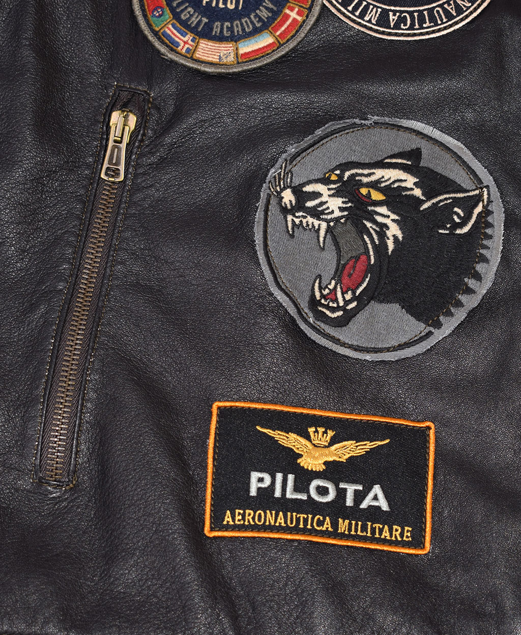 Куртка AERONAUTICA MILITARE кожа SS 20/IT chocolate (PN 5008) 