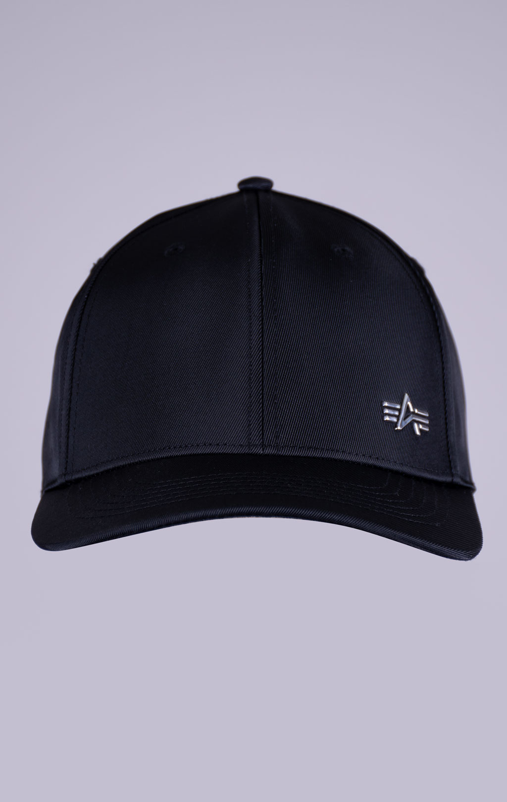 Бейсболка ALPHA INDUSTRIES METAL LABEL CAP black/metalsilver 