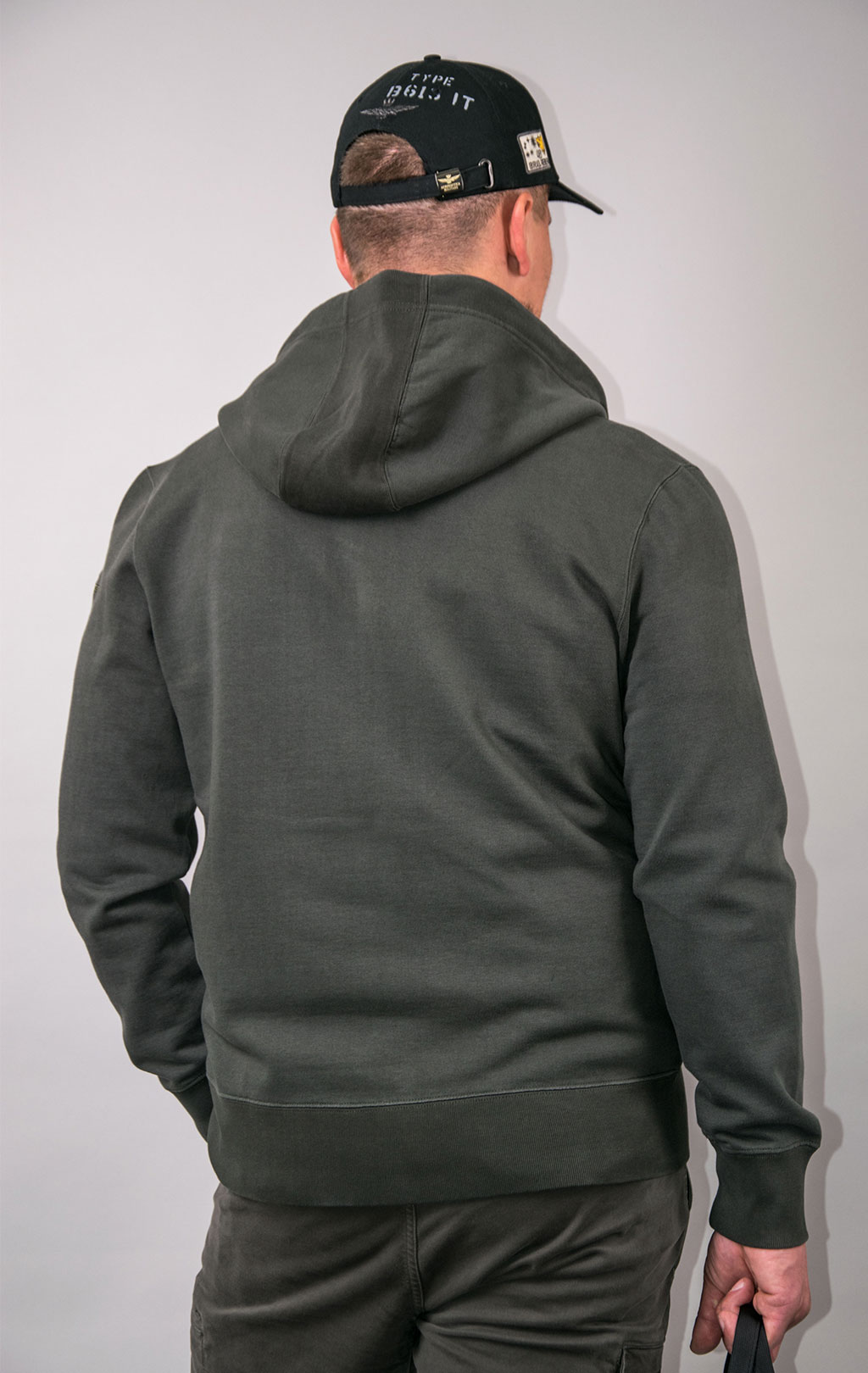 Толстовка с капюшоном AERONAUTICA MILITARE ANTARCTICA FW 23/24/IN dark green (FE 1818)