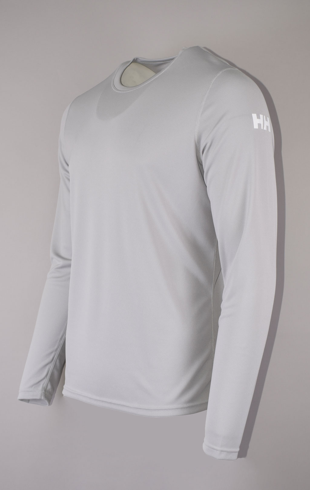 Термофутболка лонгслив HELLY HANSEN HH TECH CREW LS 100%полиэстер FW 23/24 light grey (48364) 