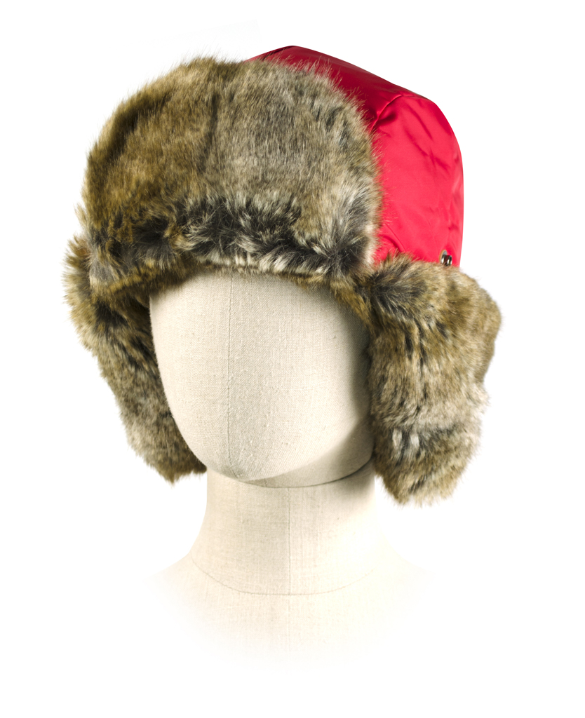 Шапка ушанка PARAJUMPERS AVIATOR HAT dark red 