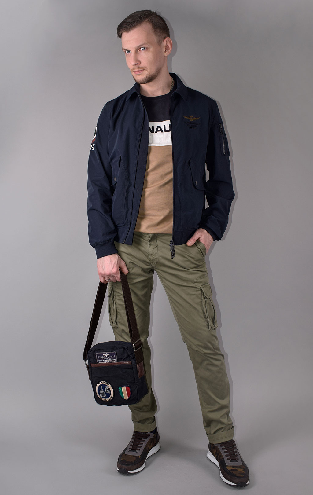 Сумка AERONAUTICA MILITARE SS 20/IN blue navy (BO 1036) 