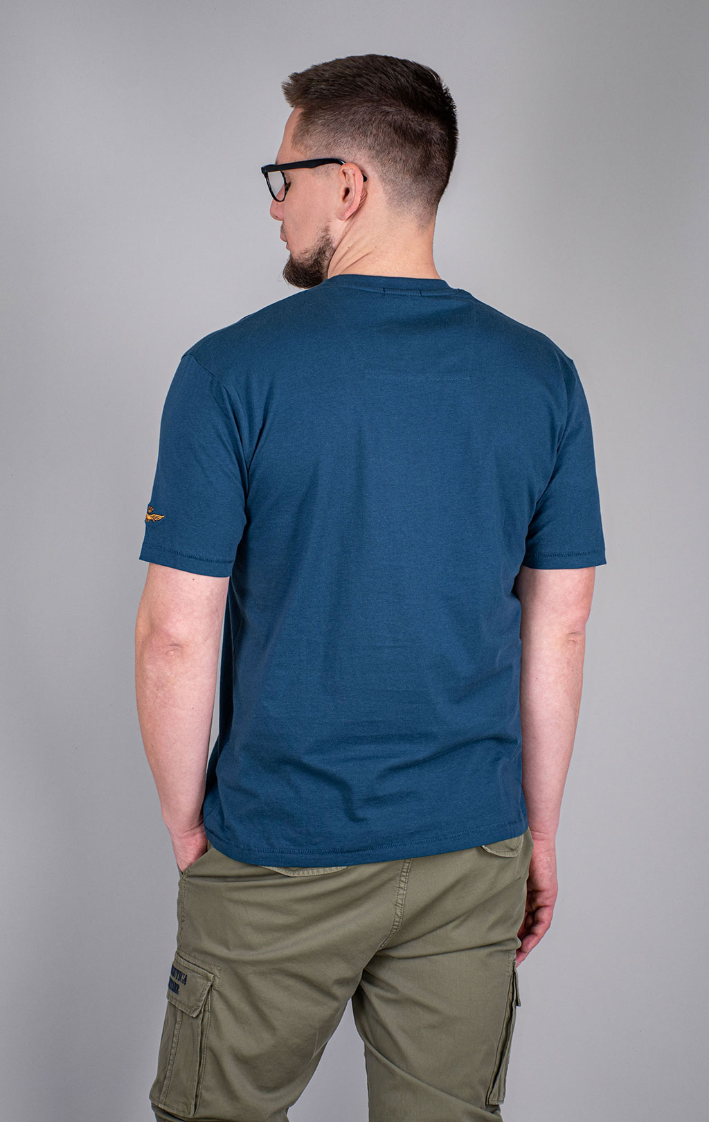 Футболка AERONAUTICA MILITARE big size SS 26/BD titan avio (TS 2538) 