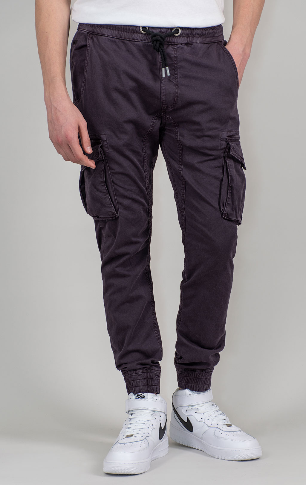 Брюки джоггеры ALPHA INDUSTRIES COTTON TWILL  JOGGER plum 
