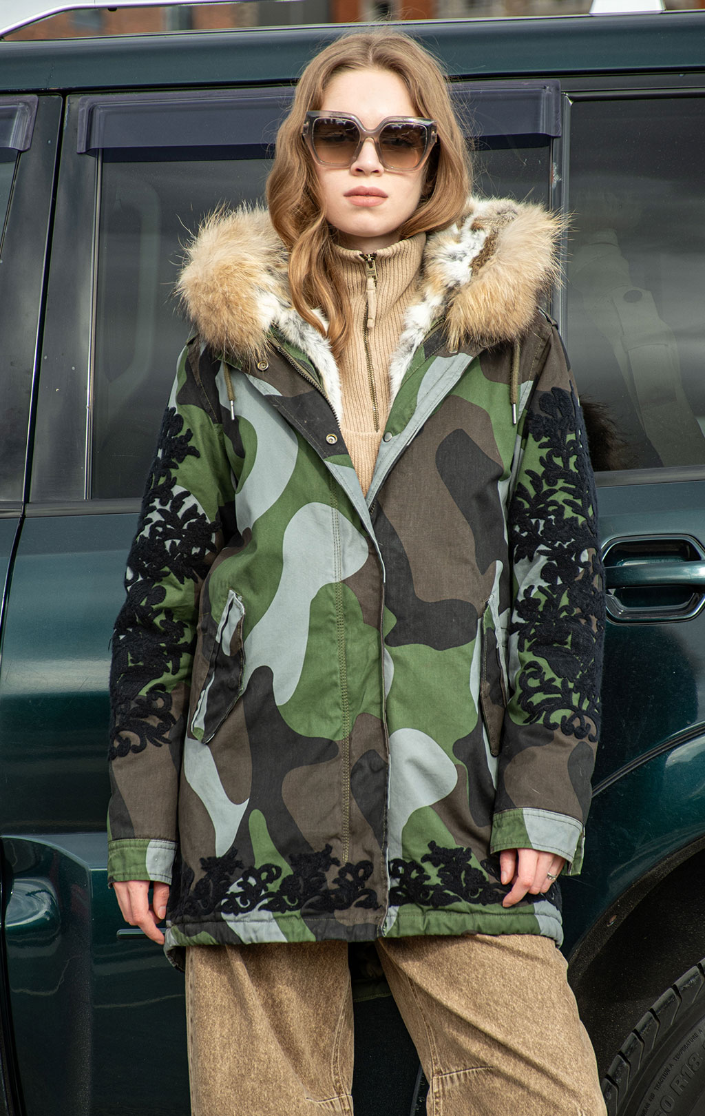 Женская куртка-парка CANADIAN BERNIERES CANVAS COTTON bosco green 