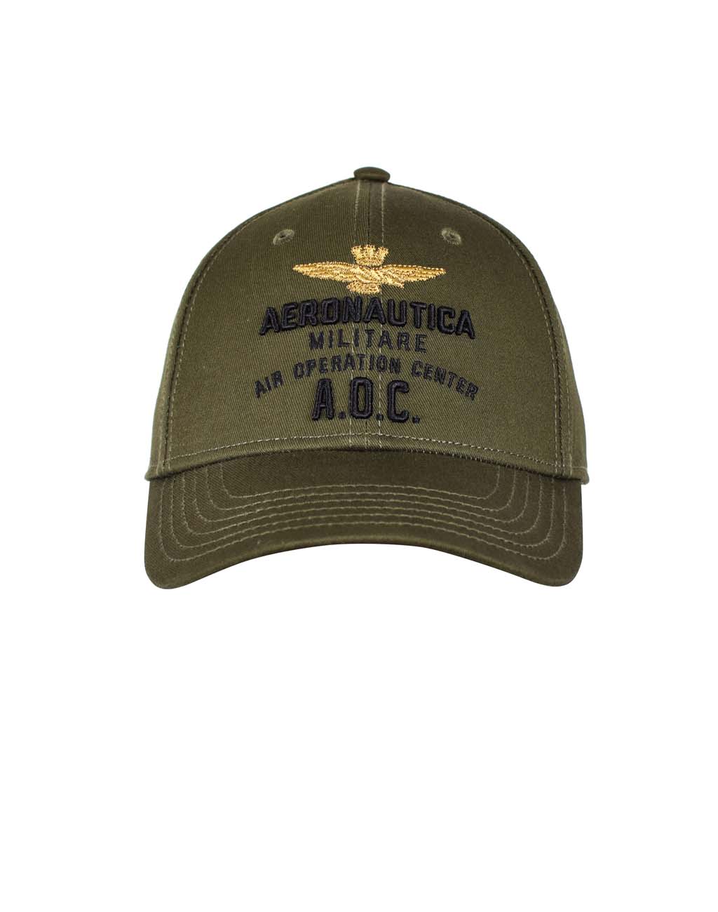 Бейсболка AERONAUTICA MILITARE FW 21/22/CN verde militare (HA 1090)