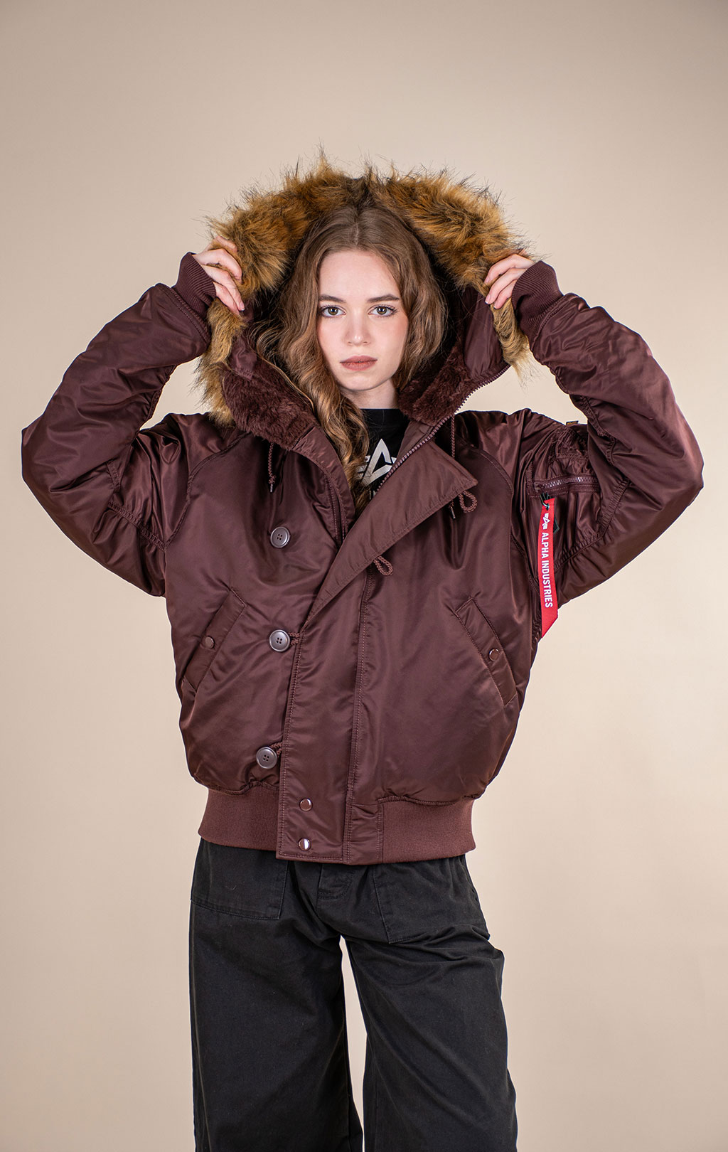 Аляска короткая ALPHA INDUSTRIES N-2B HERITAGE FIT PARKA FW 26/27 cocoa 