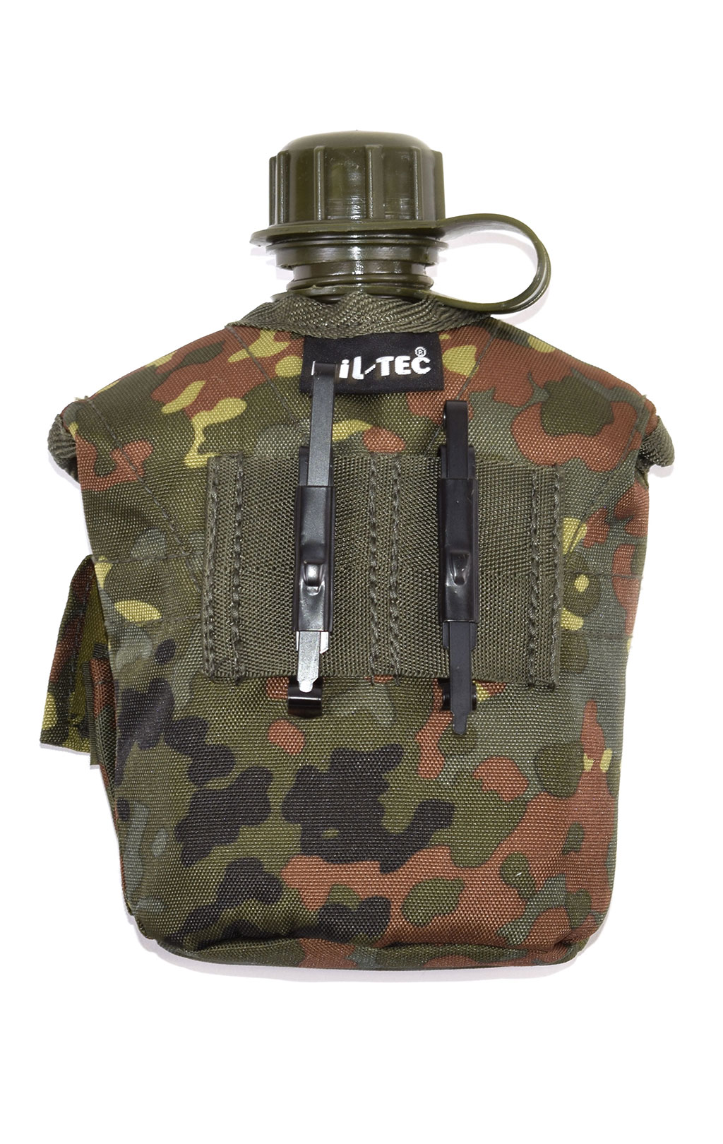 Фляга 1qt Mil-Tec в чехле ALICE flecktarn с котелком olive 