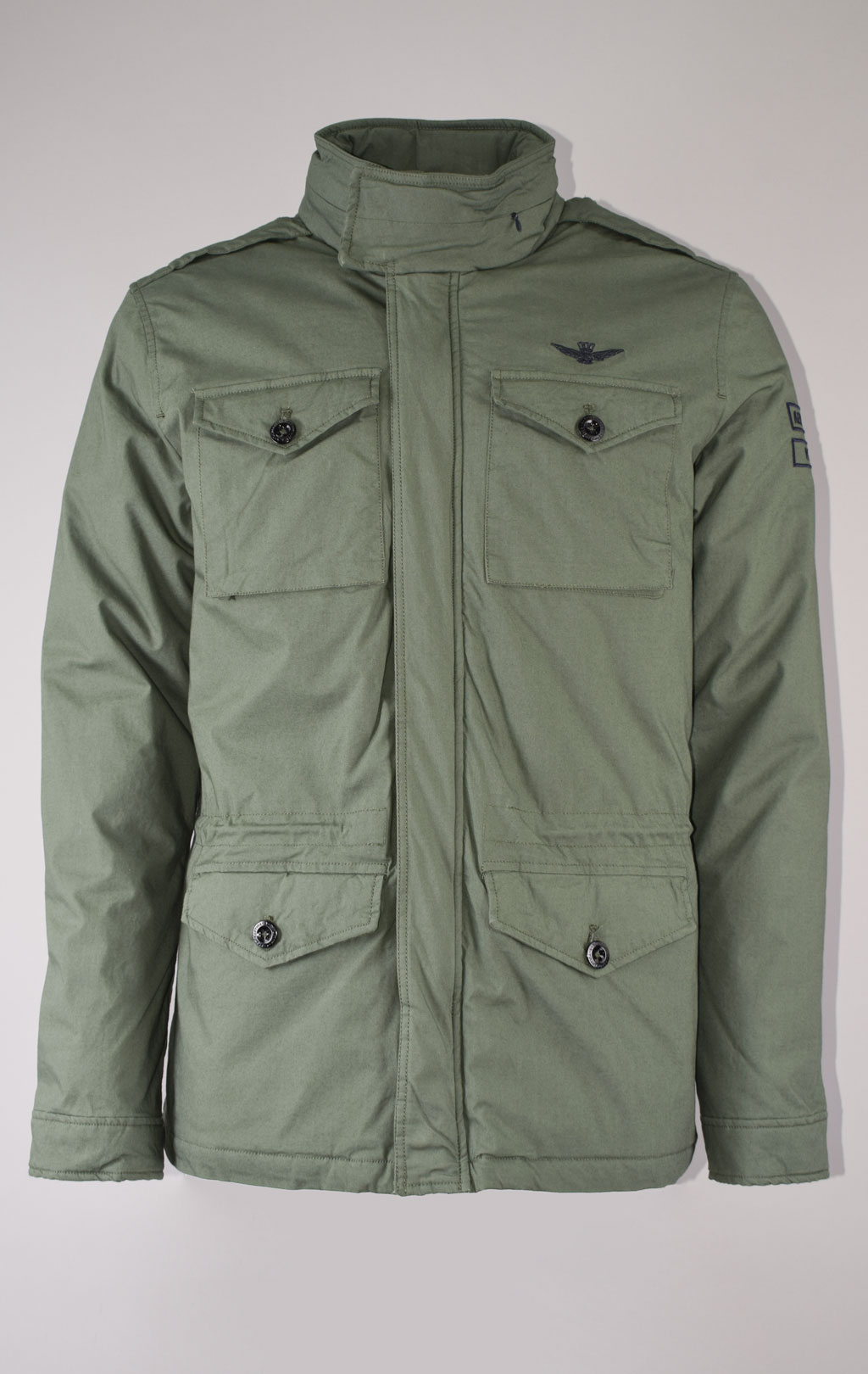 Куртка AERONAUTICA MILITARE M-65 SS 23 m/TR verde mililtare (AB 2058) 