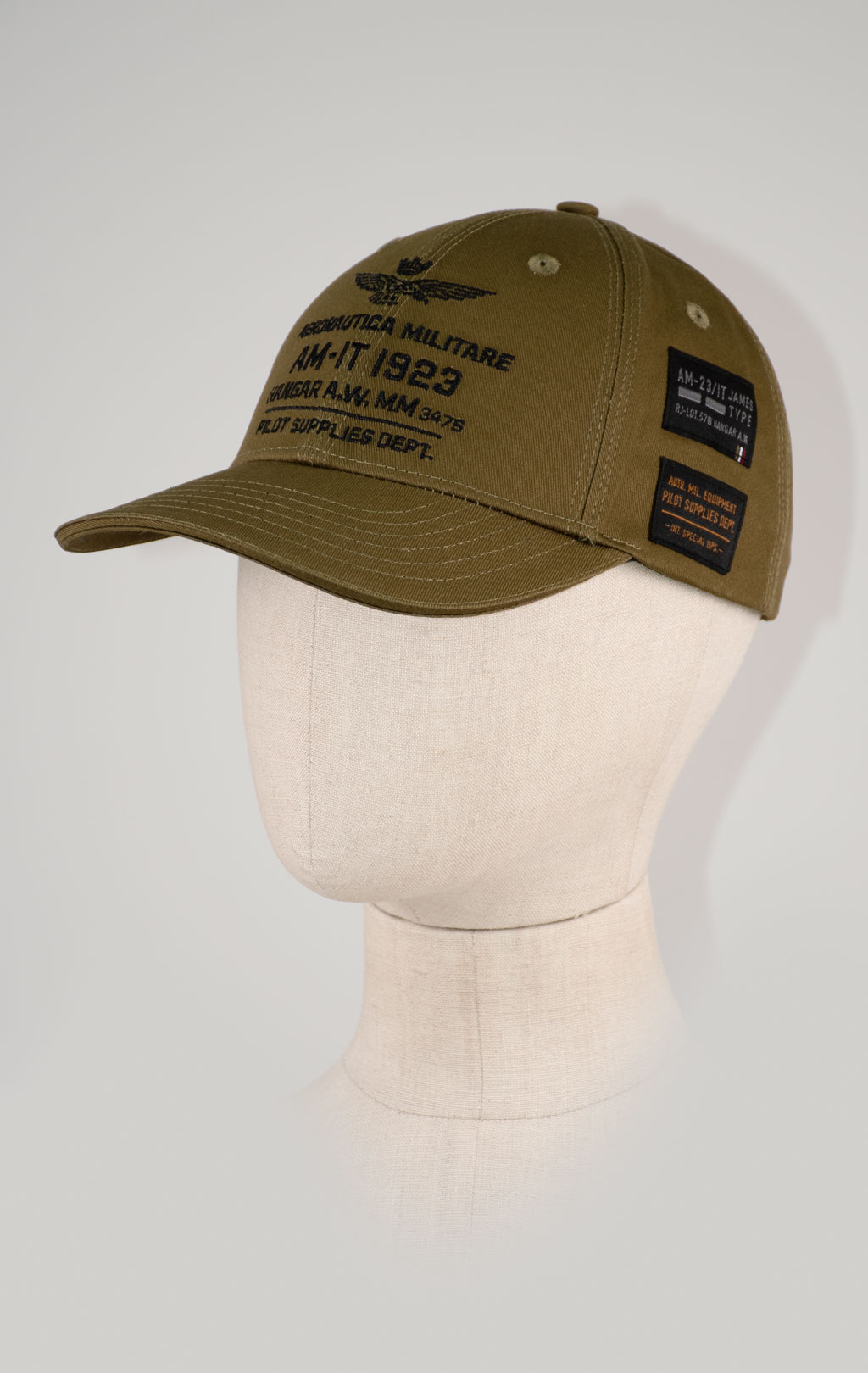 Бейсболка AERONAUTICA MILITARE FW 25/26/CN dark olive (HA 1223) 