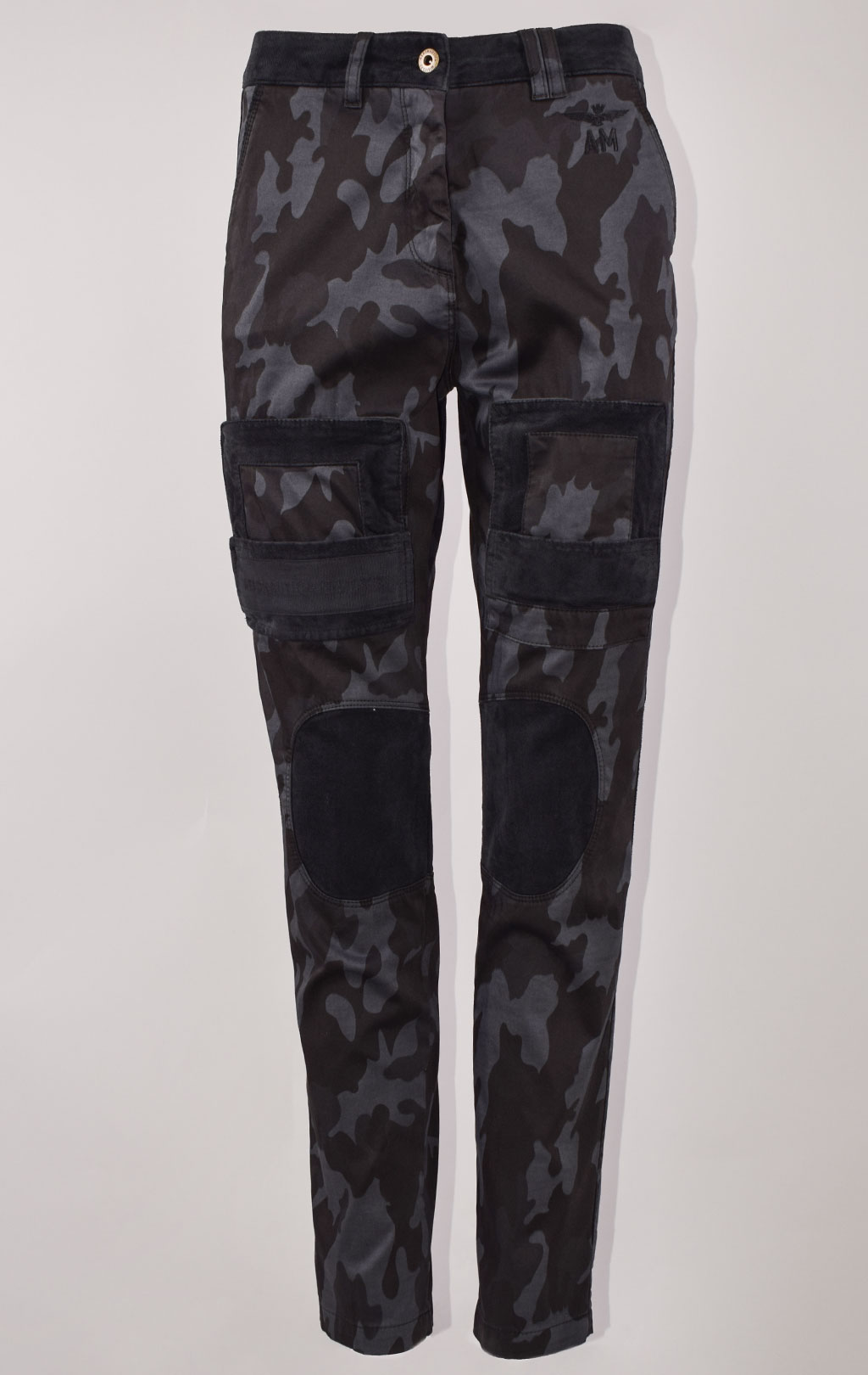 Женские брюки-карго AERONAUTICA MILITARE FW 22/23/AL camouflage nero (PA 1498) 