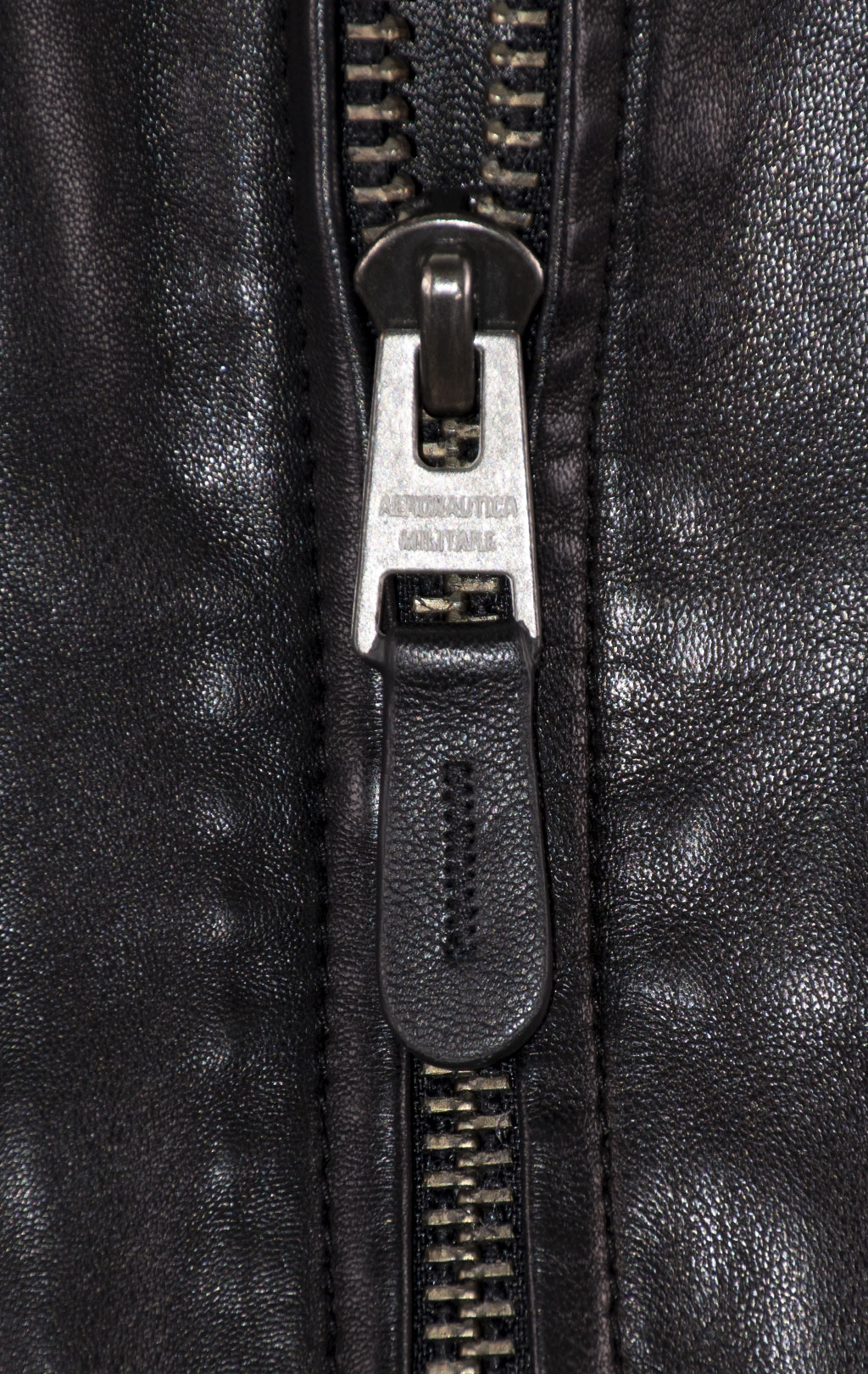Куртка-пилот AERONAUTICA MILITARE big size кожа FW 24/25/IN nero (PN 950) 