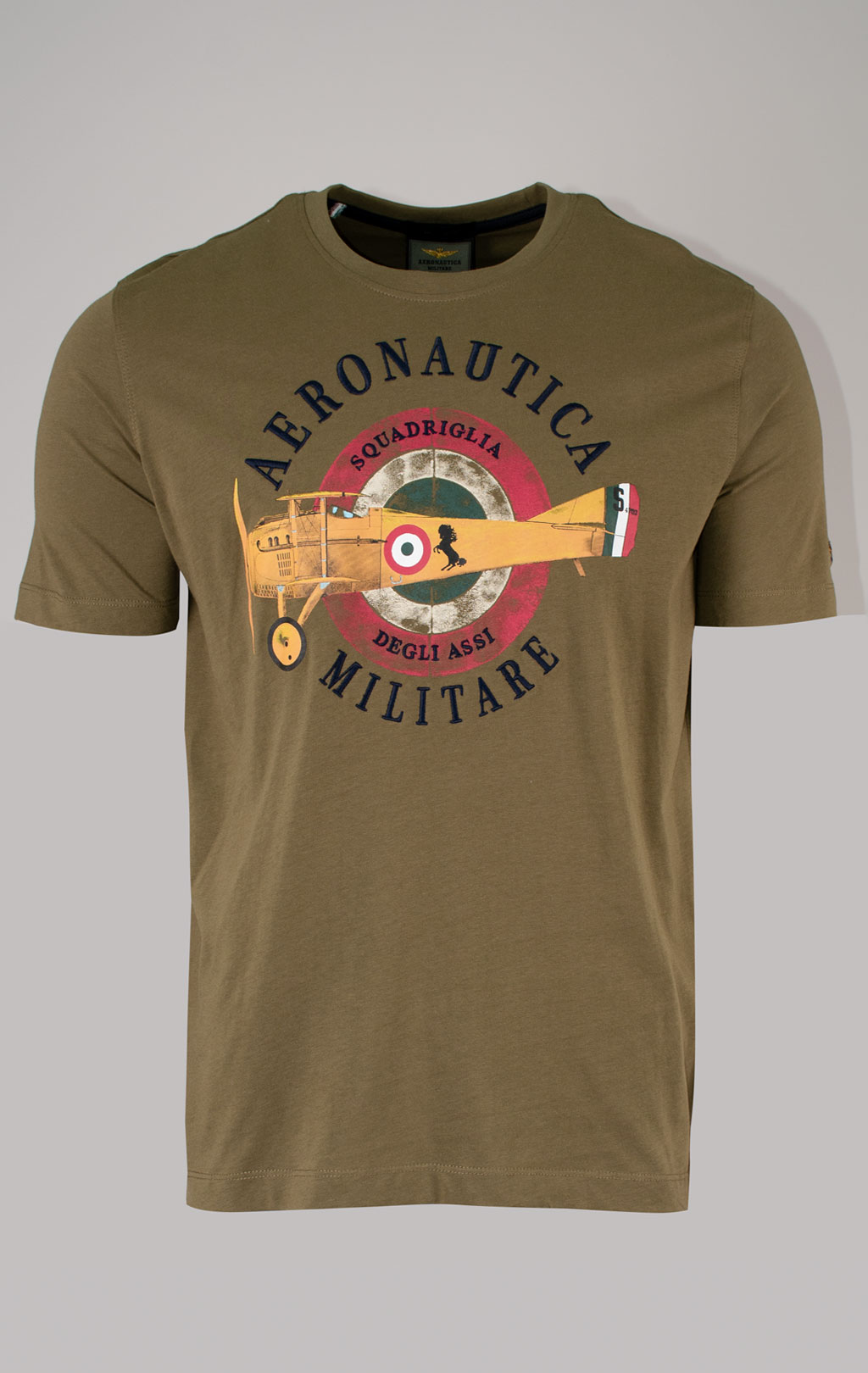 Футболка AERONAUTICA MILITARE SS 25 m/BD military olive (TS 2414) 