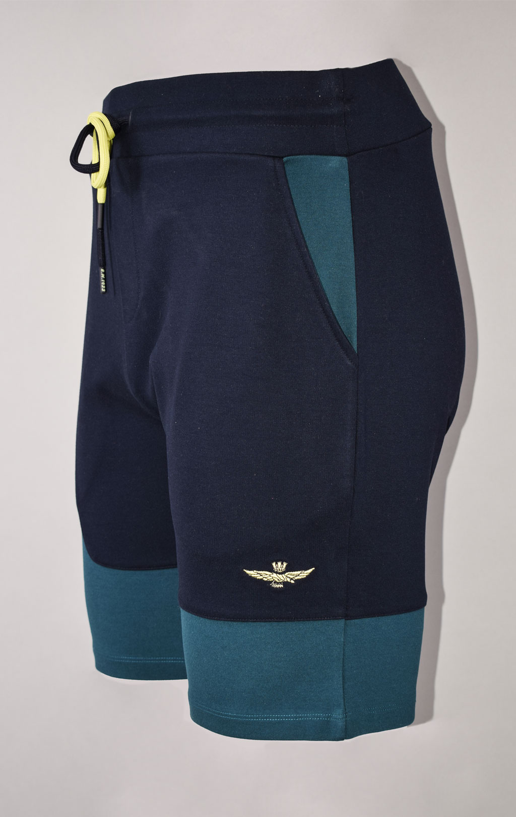 Шорты трикотажные AERONAUTICA MILITARE SS 22/TR dark navy/atlantic deep/sunny lime (BE 133) 