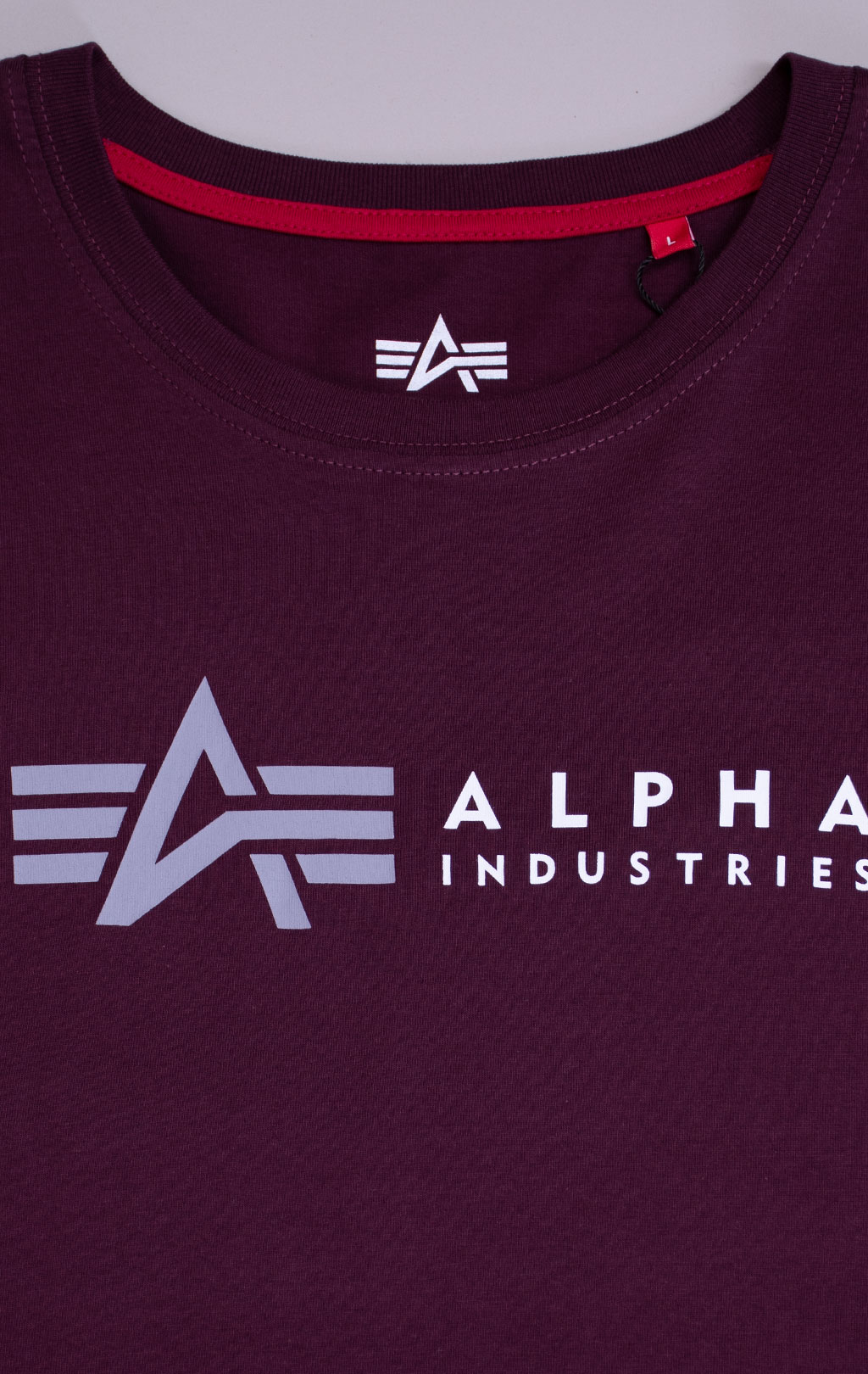 Футболка ALPHA INDUSTRIES ALPHA LABEL T dark cherry 