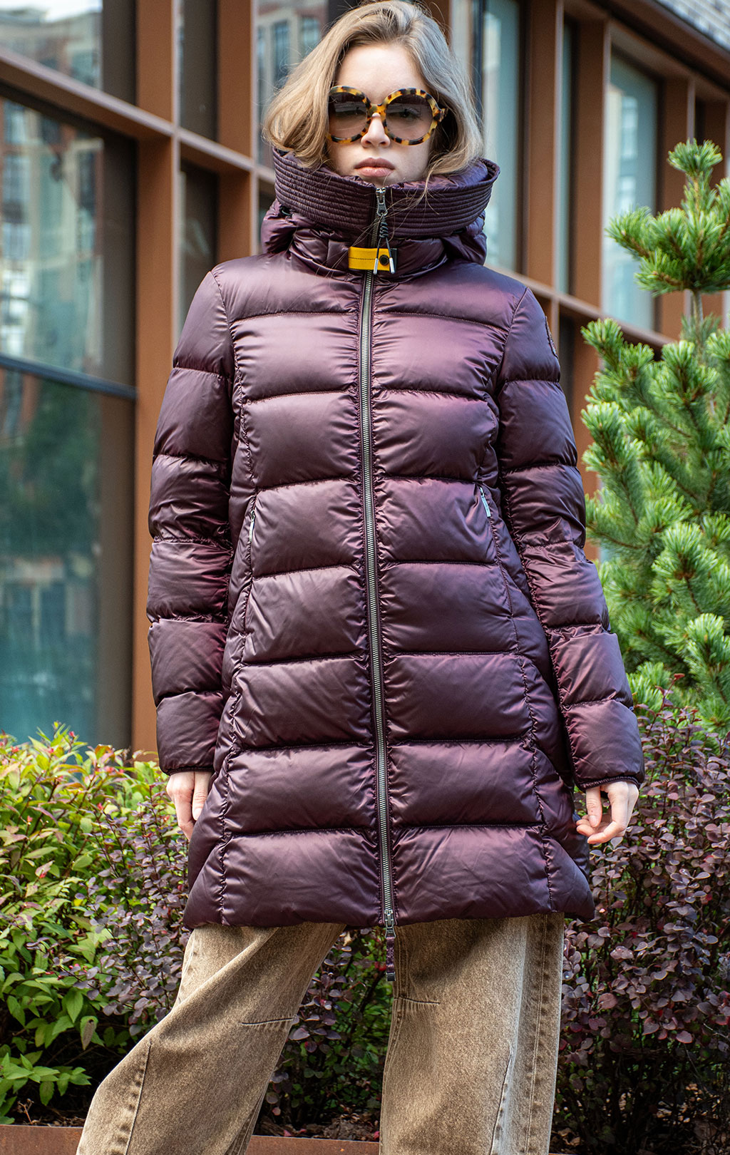 Женская куртка-пуховик PARAJUMPERS MARION FW 26/27 bordeaux 