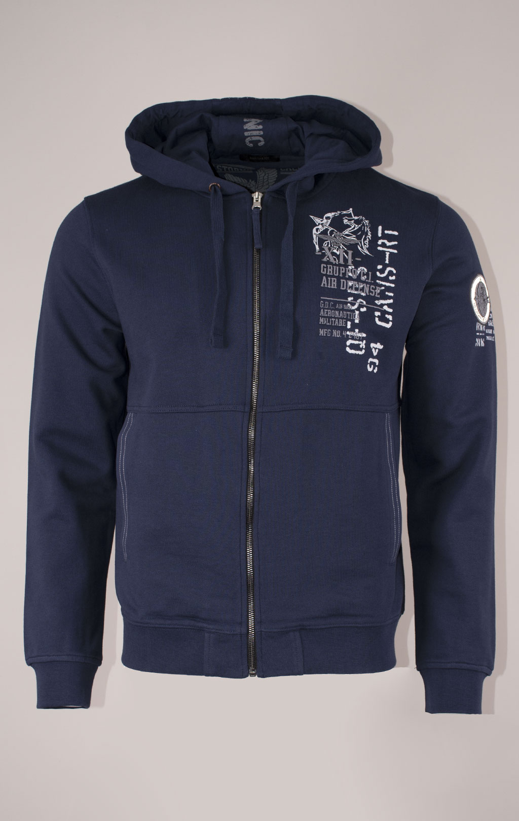 Толстовка с капюшоном AERONAUTICA MILITARE FW 24/25/TR dark blue (FE 1952) 