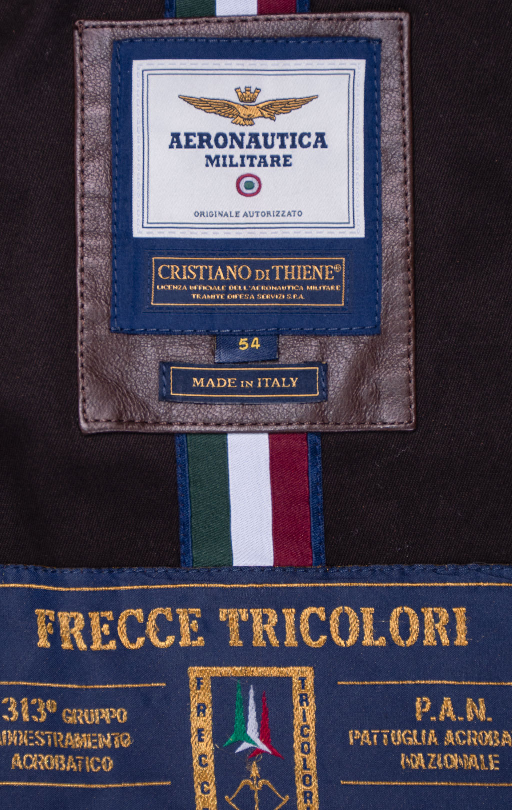 Куртка-пилот AERONAUTICA MILITARE кожа FW 26/27/IT marrone (PN 0846) 