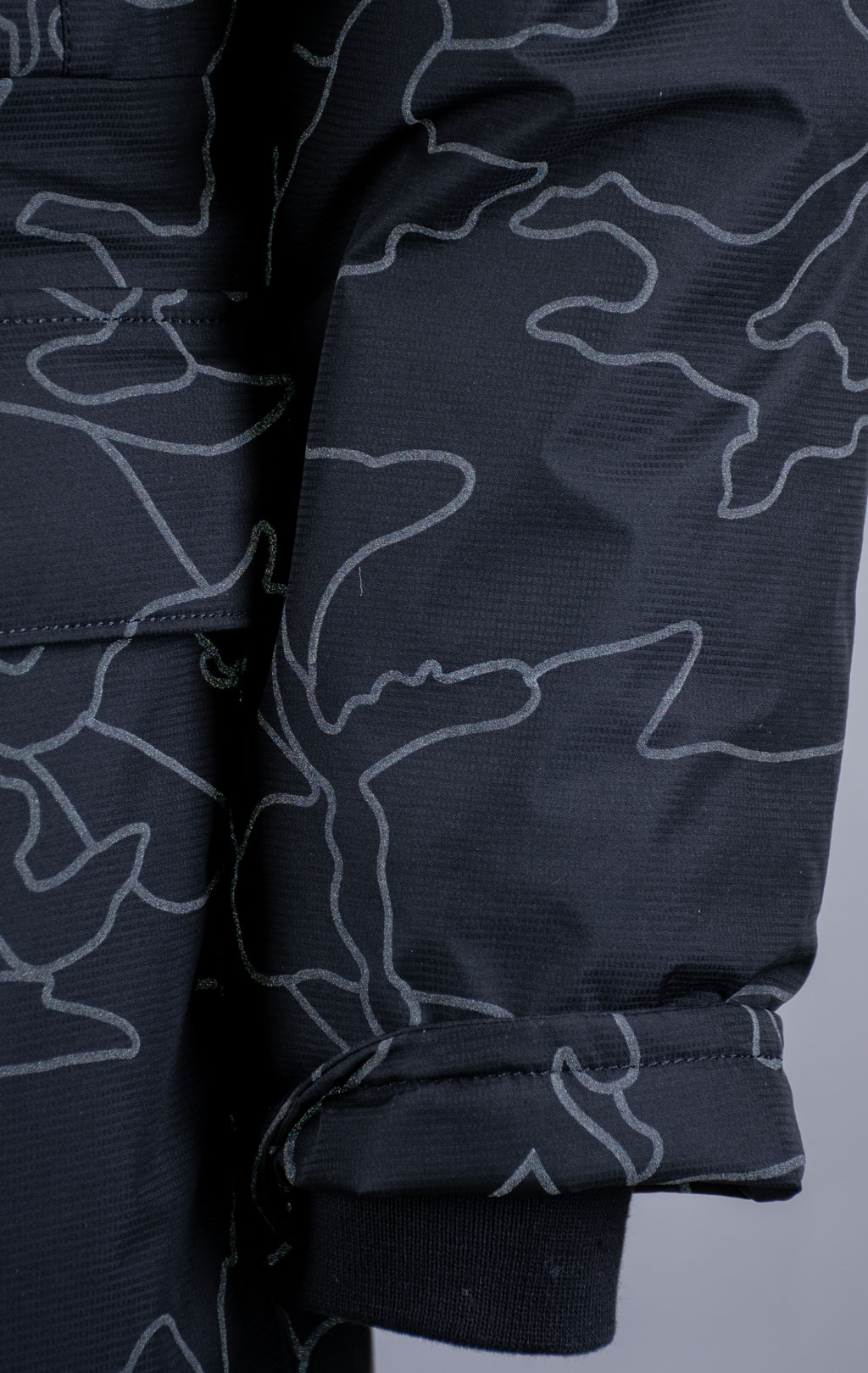 Аляска ALPHA INDUSTRIES PRIMALOFT PARKA N-3B reflective black camo 