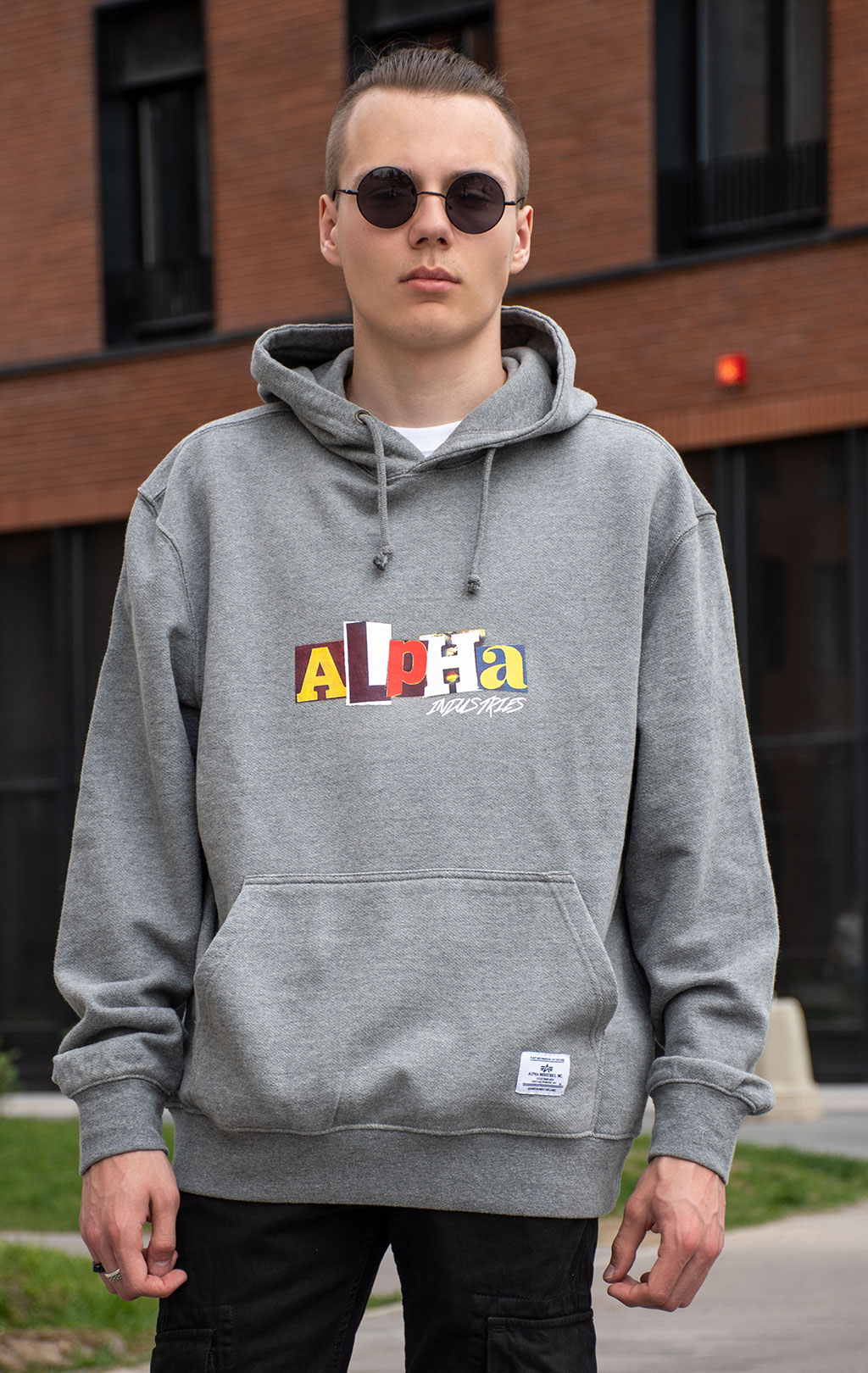 Толстовка ALPHA INDUSTRIES ALPHA RANSOM HOODIE SS 24 m medium charcoal heather 